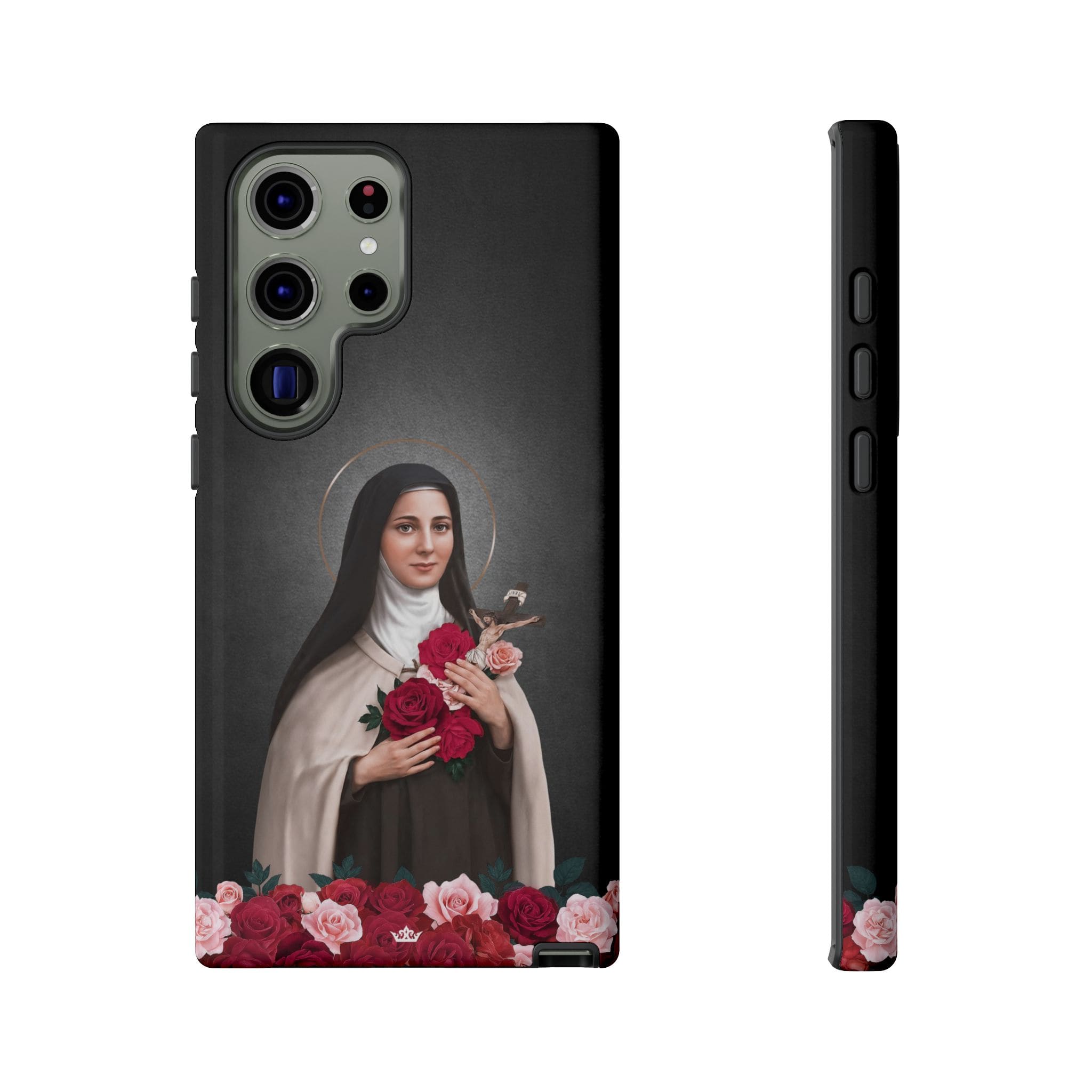 St. Therese of Lisieux Hard Phone Case (Dark) Copyright VENXARA