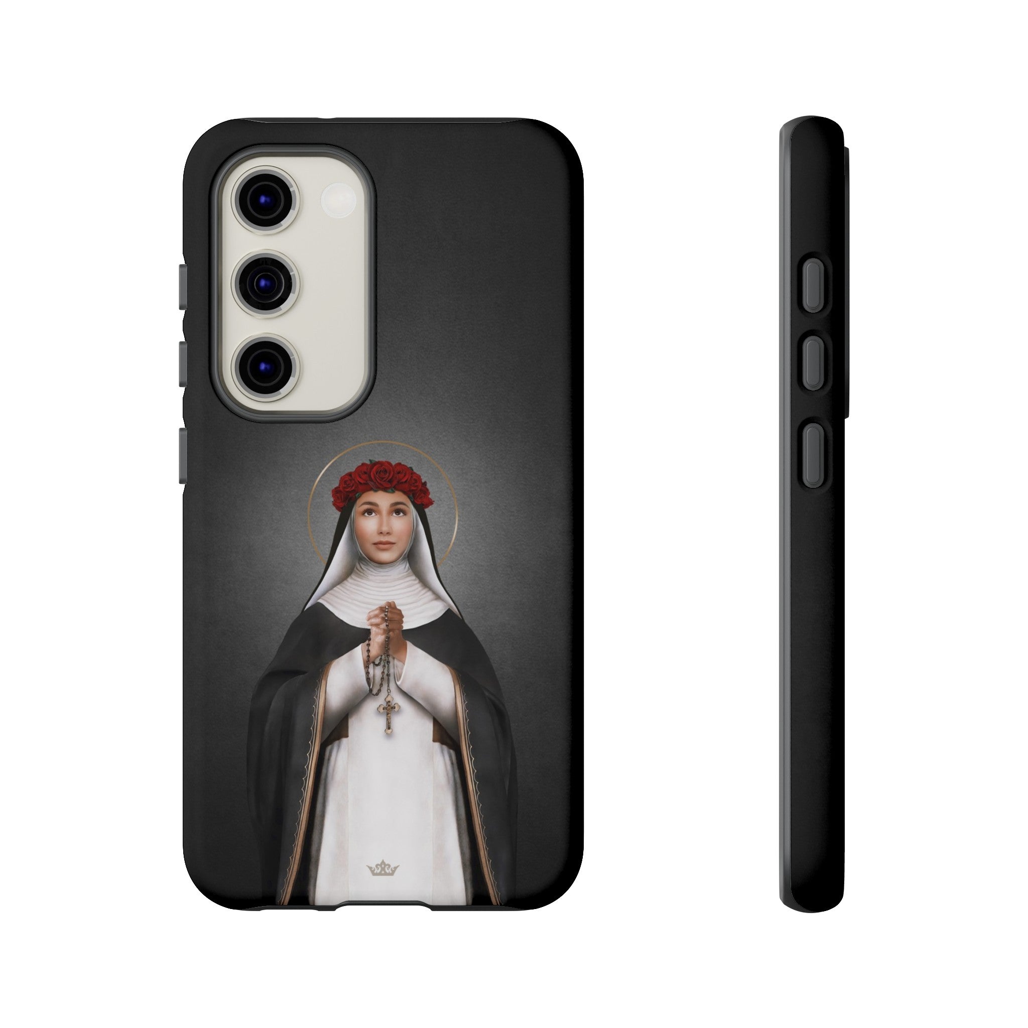 St. Rose of Lima Hard Phone Case (Dark)