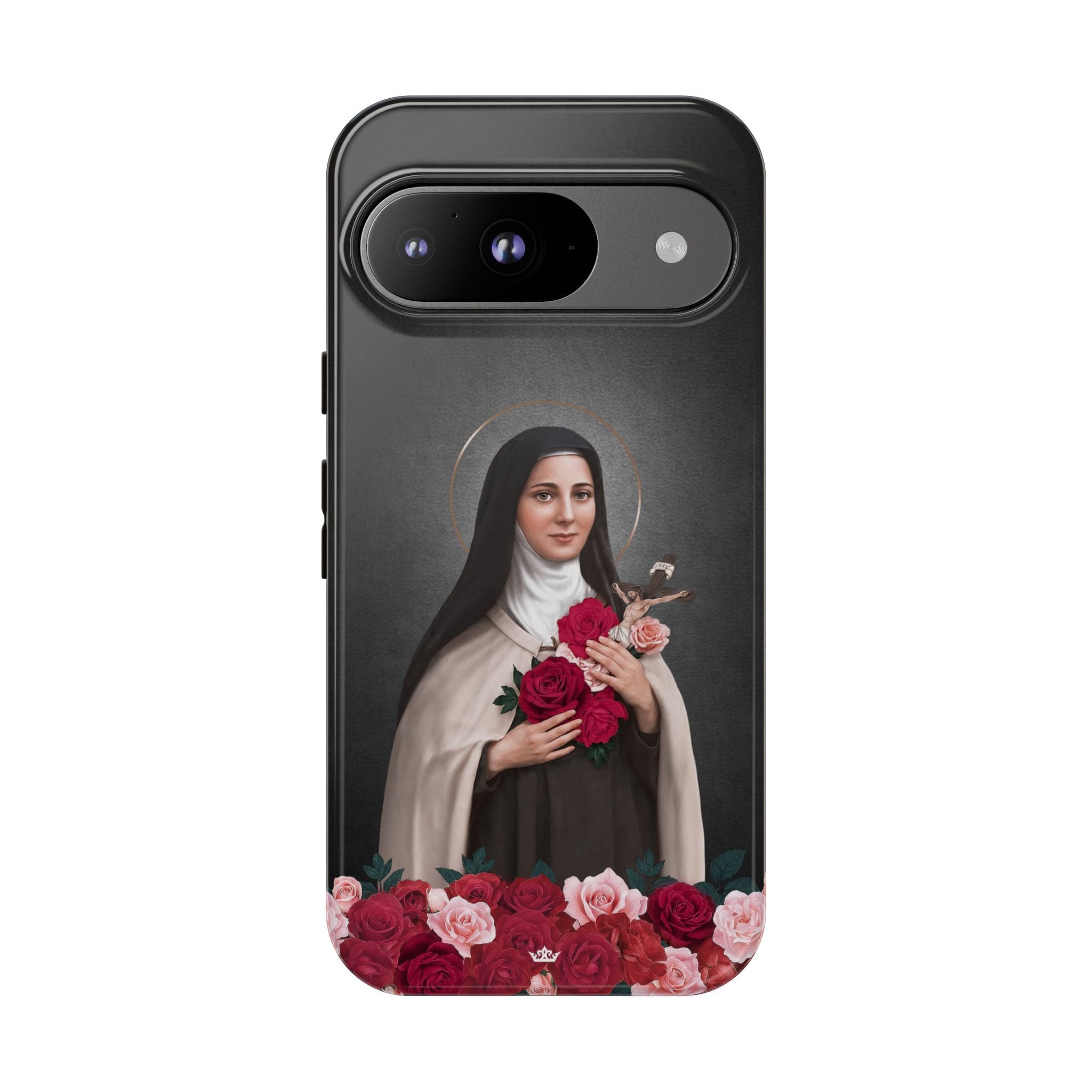 St. Therese of Lisieux Hard Phone Case (Dark) Copyright VENXARA