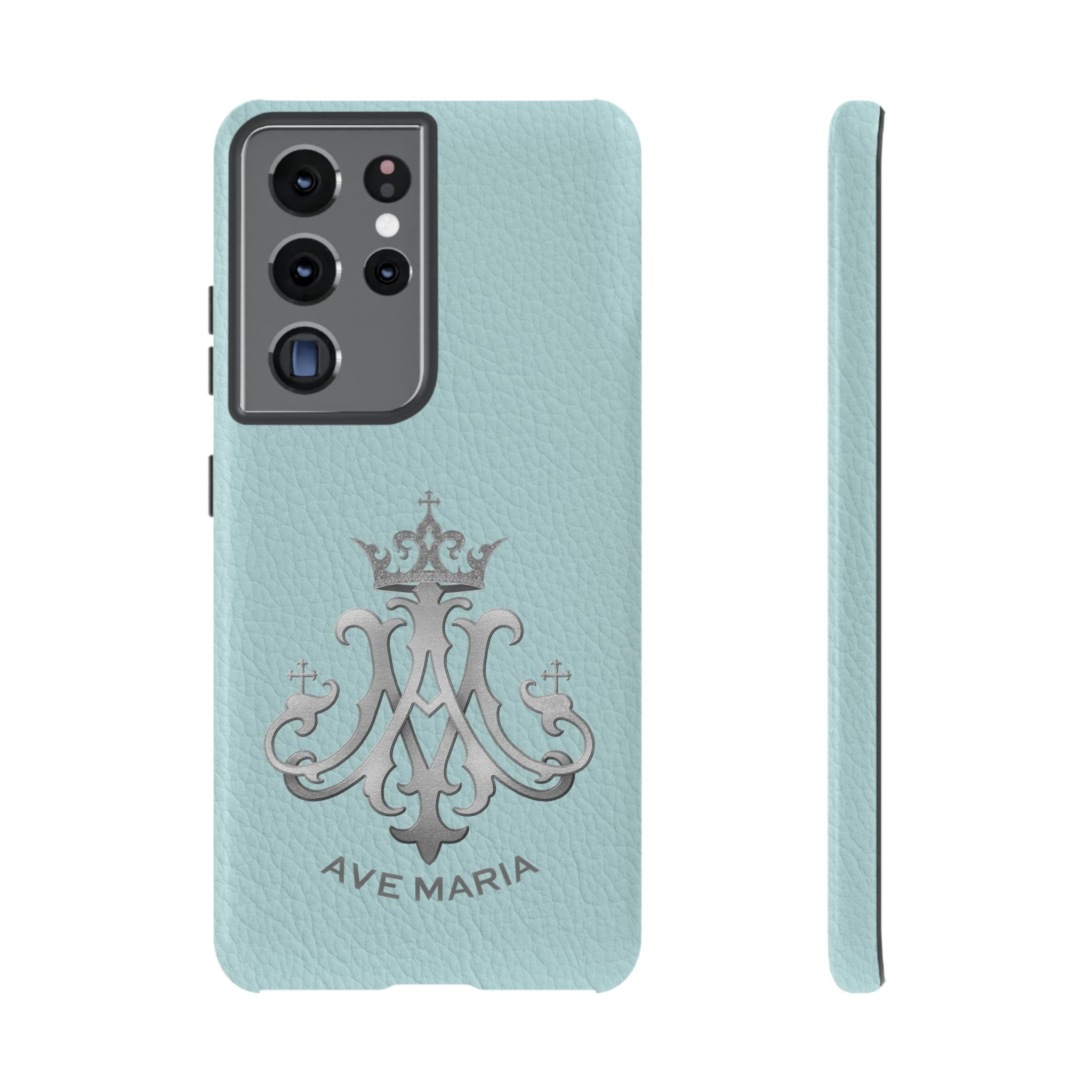 Ave Maria Hard Phone Case (Heavenly Blue)