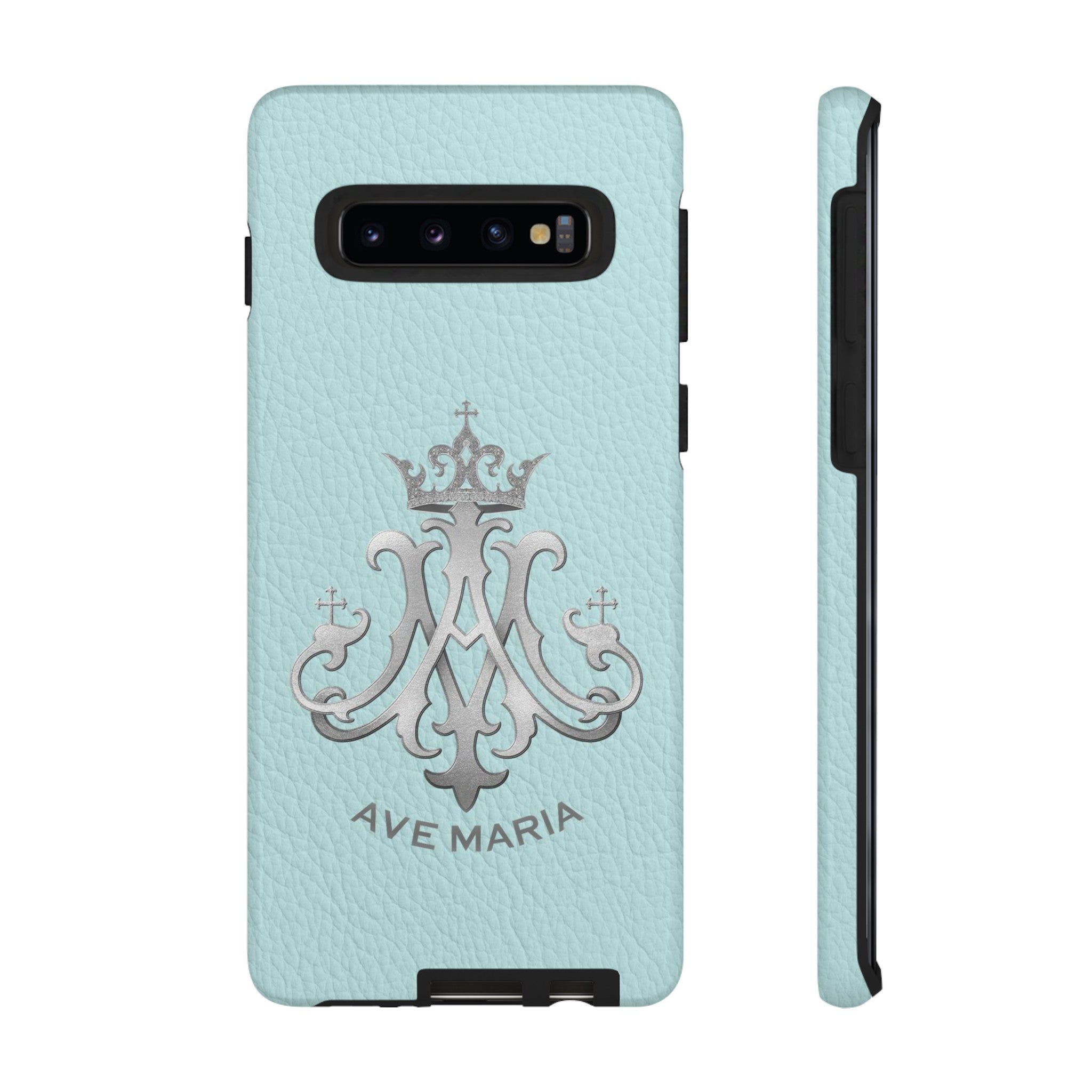 Ave Maria Hard Phone Case (Heavenly Blue)