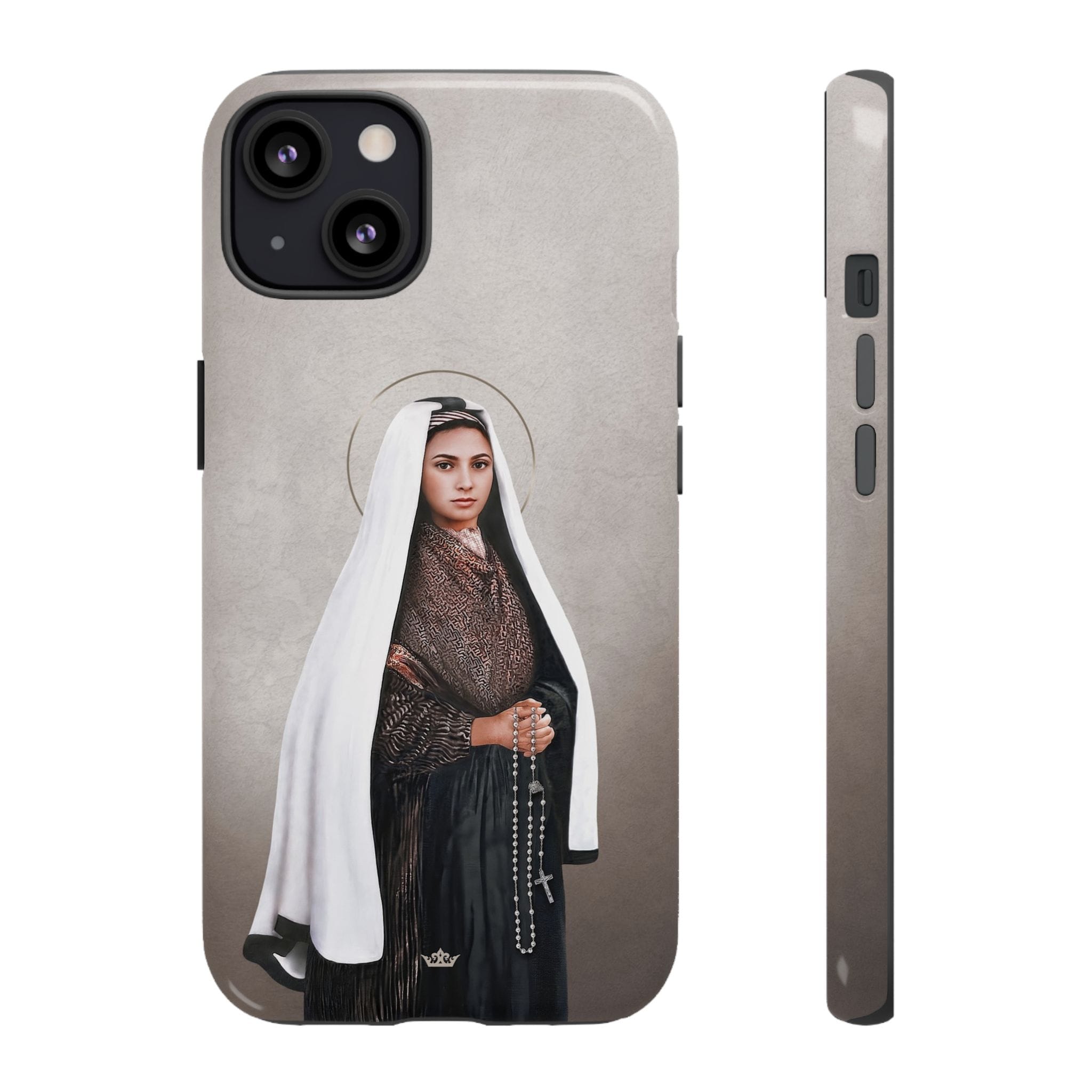 St. Bernadette Hard Phone Case (Light) Copyright VENXARA