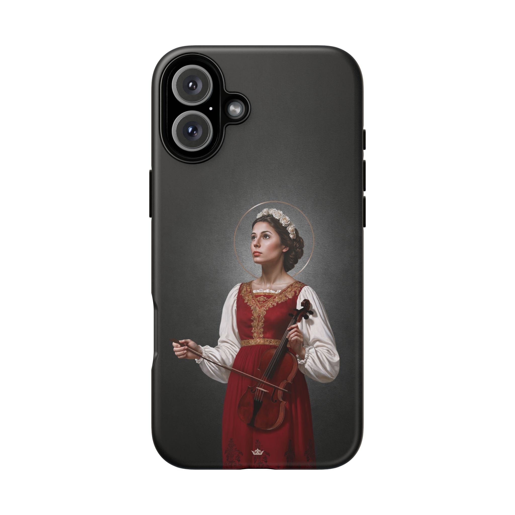 St. Cecilia Hard Phone Case (Dark) Copyright VENXARA