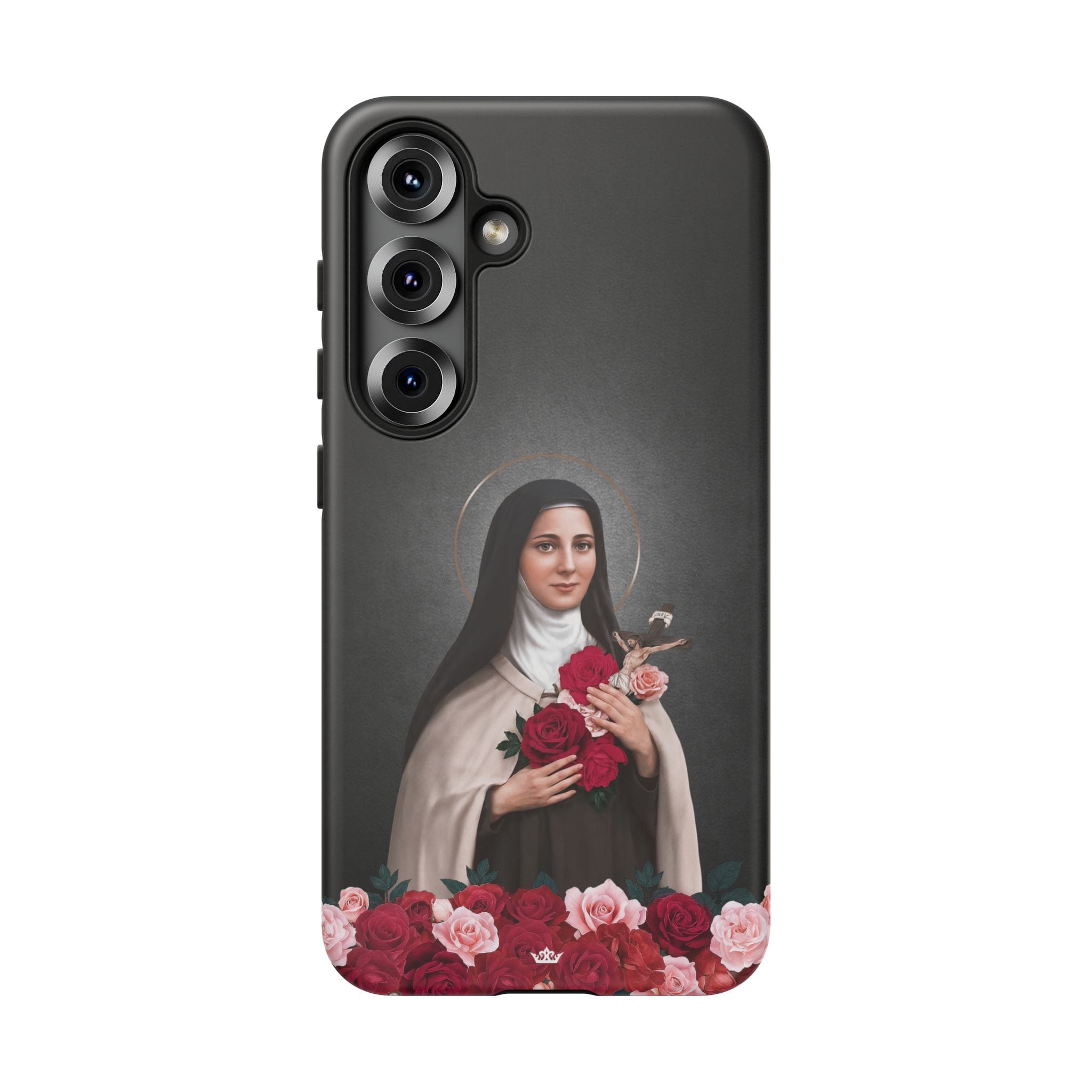 St. Therese of Lisieux Hard Phone Case (Dark) Copyright VENXARA