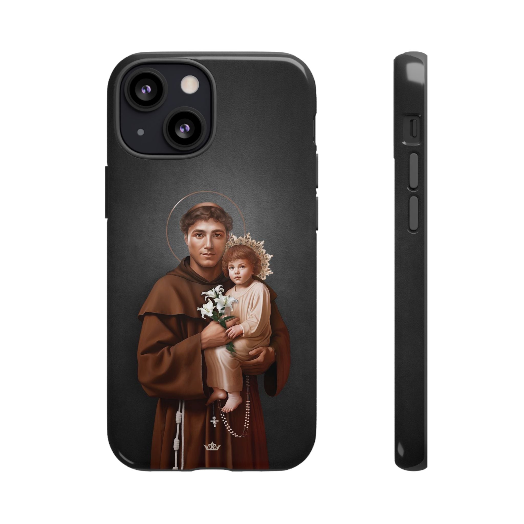 St. Anthony of Padua Hard Phone Case (Dark)