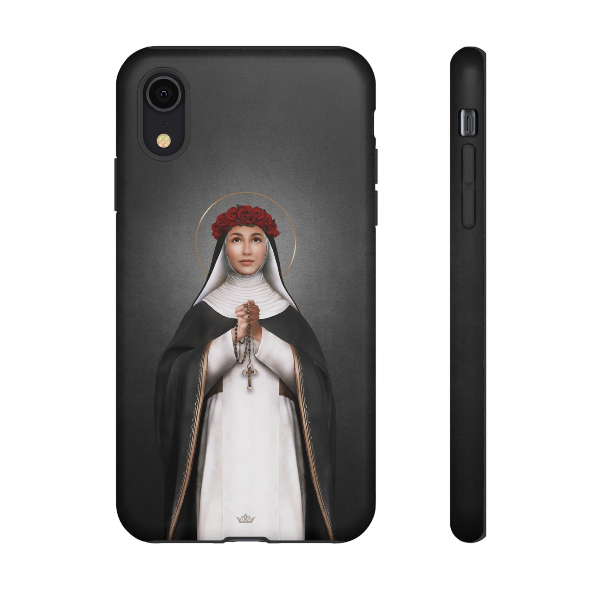 St. Rose of Lima Hard Phone Case (Dark)
