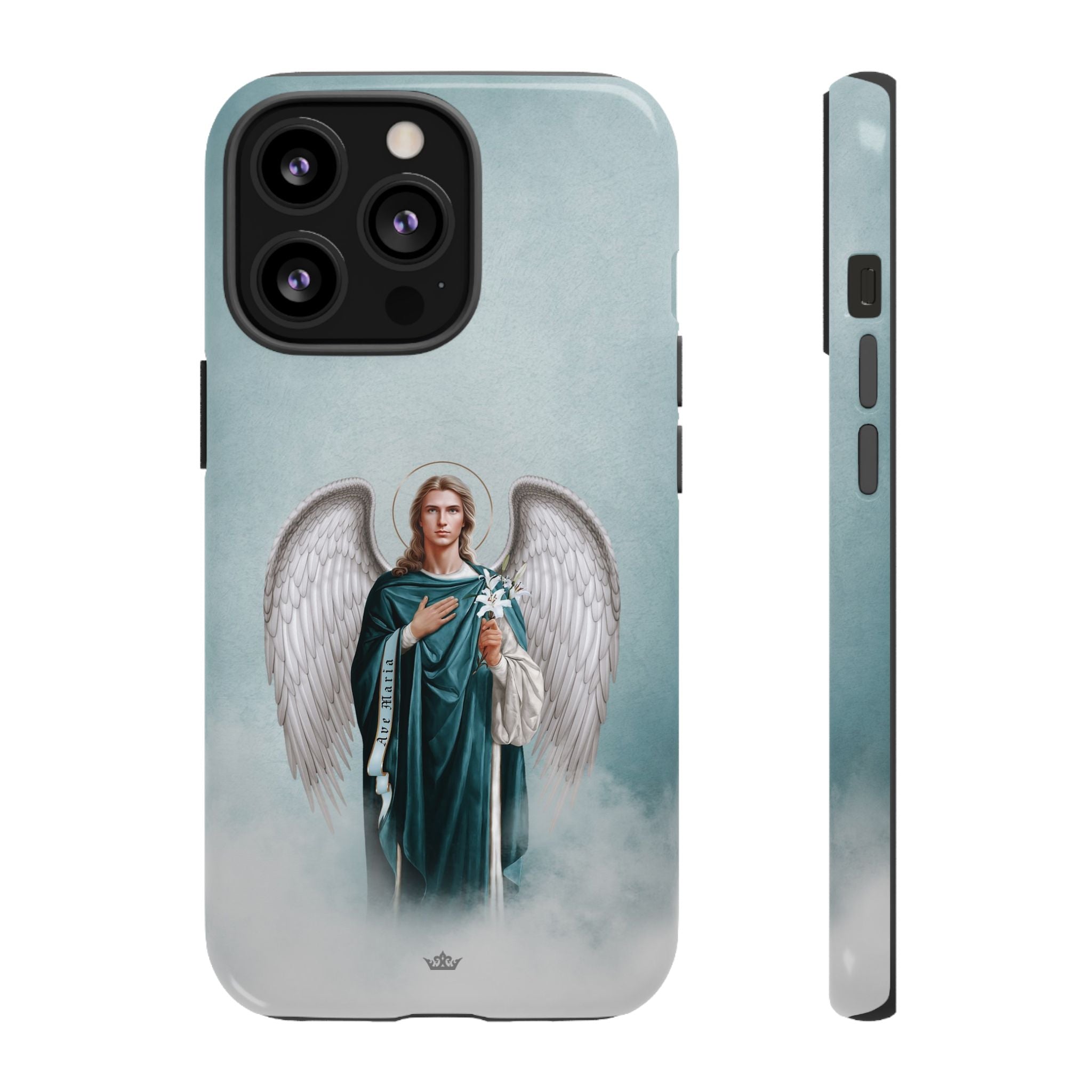 St. Gabriel the Archangel Hard Phone Case (Blue)