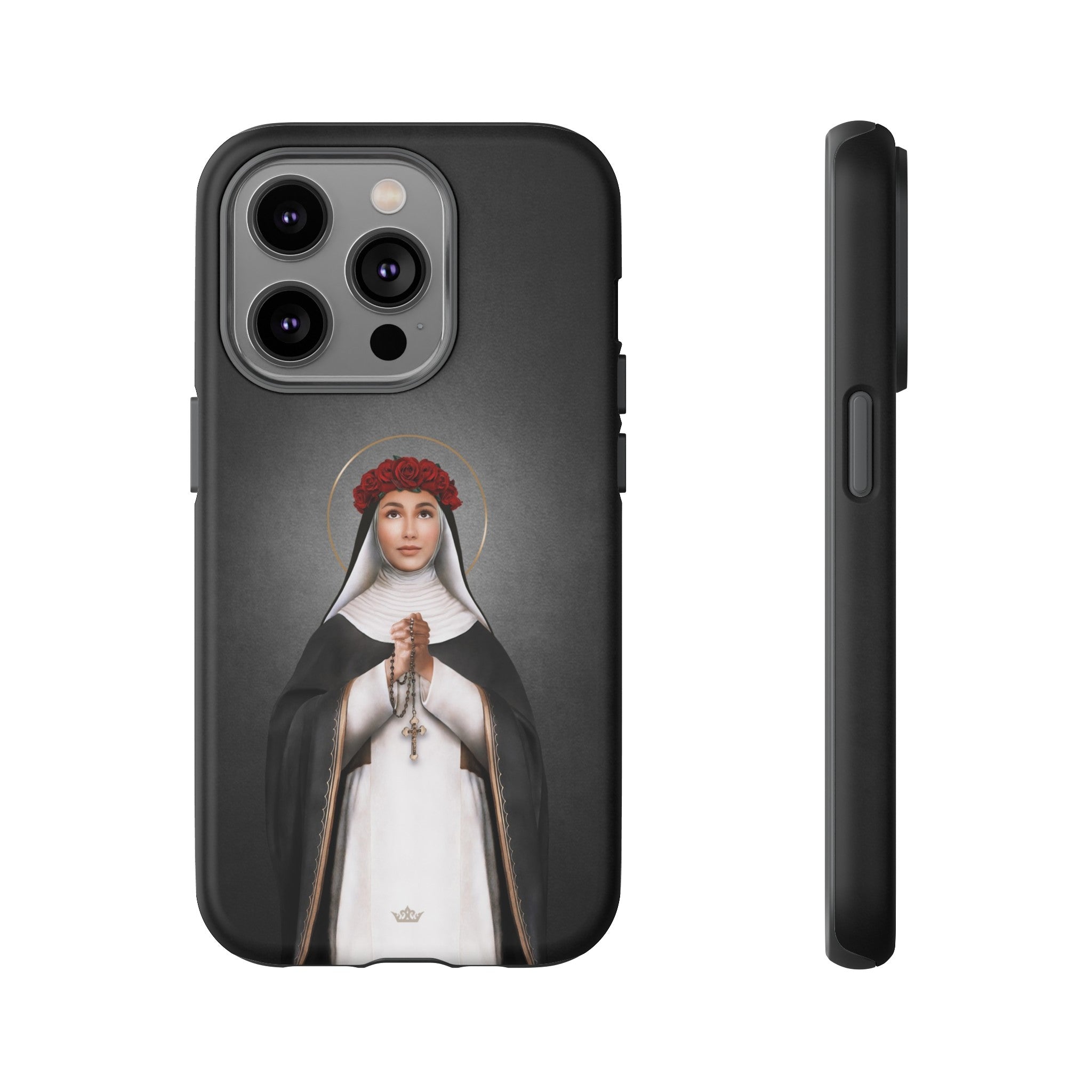 St. Rose of Lima Hard Phone Case (Dark)