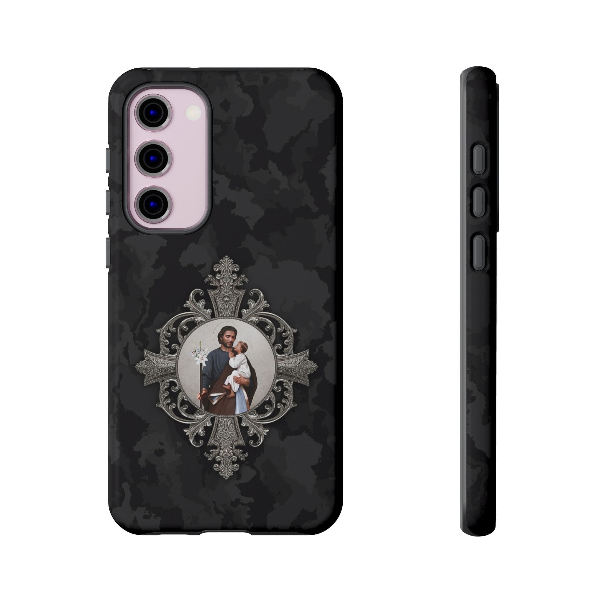 St. Joseph Hard Phone Case (Black Camo) Copyright VENXARA