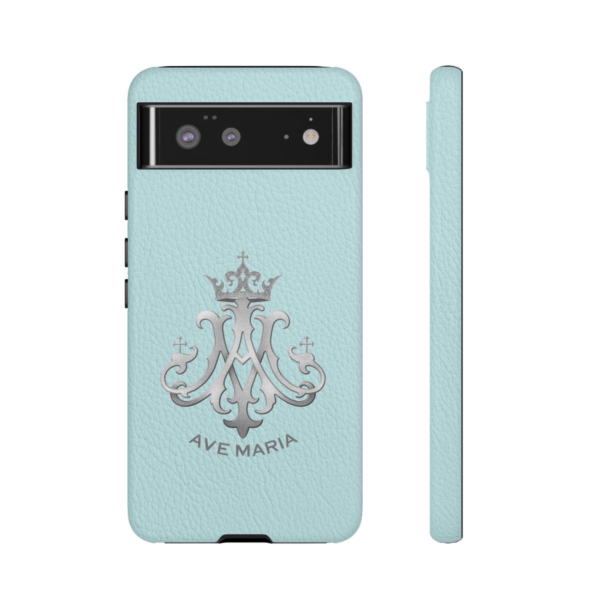Ave Maria Hard Phone Case (Heavenly Blue)