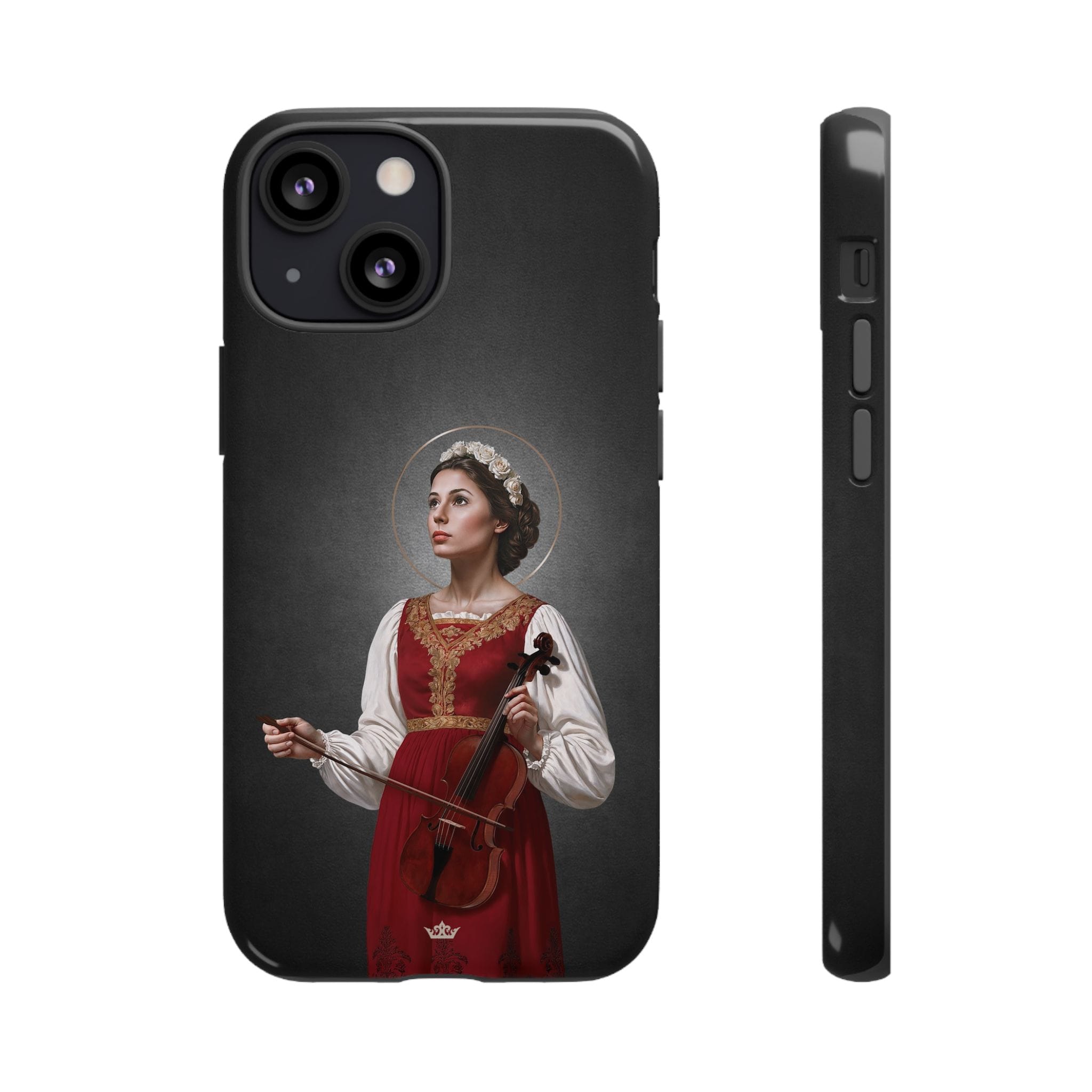 St. Cecilia Hard Phone Case (Dark) Copyright VENXARA