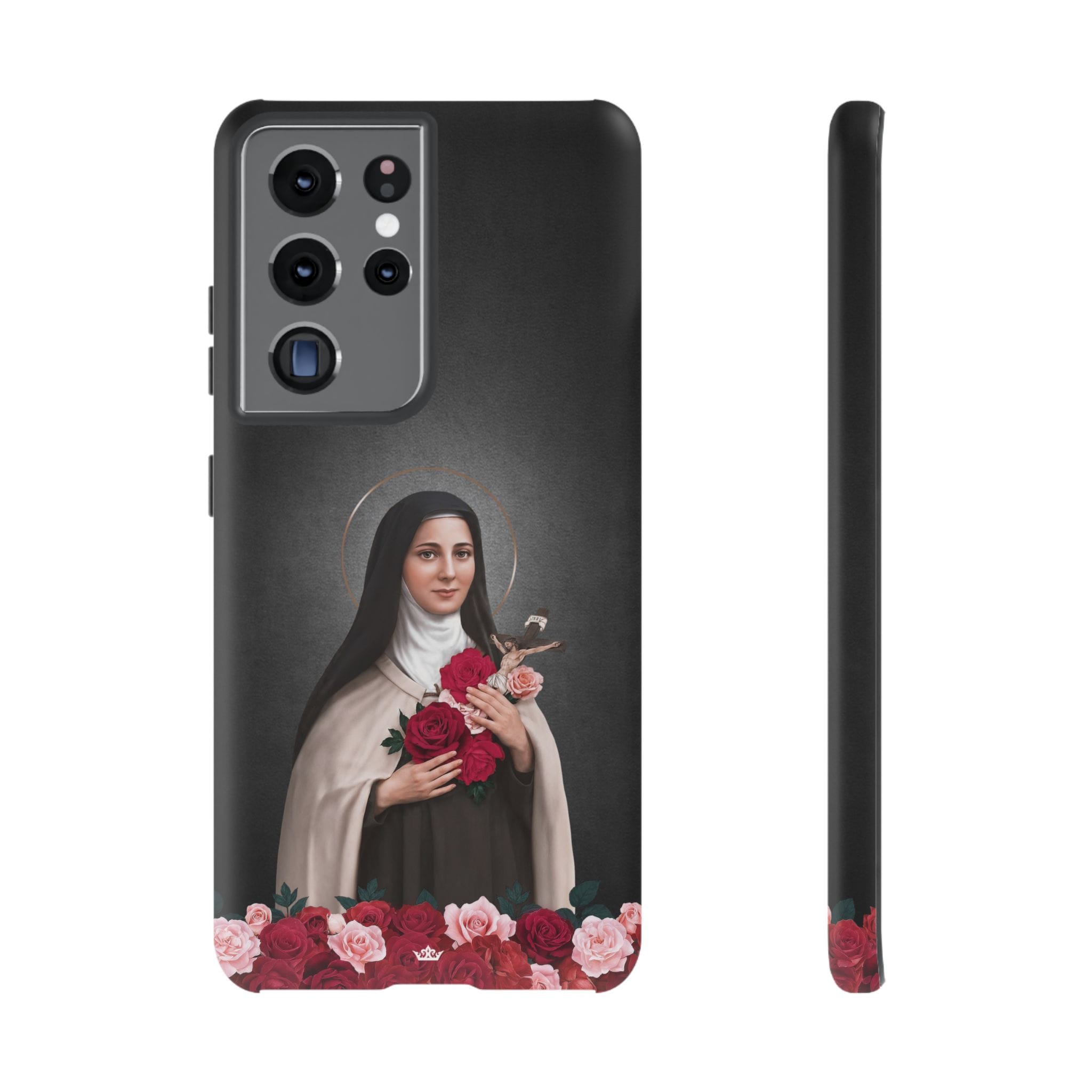 St. Therese of Lisieux Hard Phone Case (Dark) Copyright VENXARA