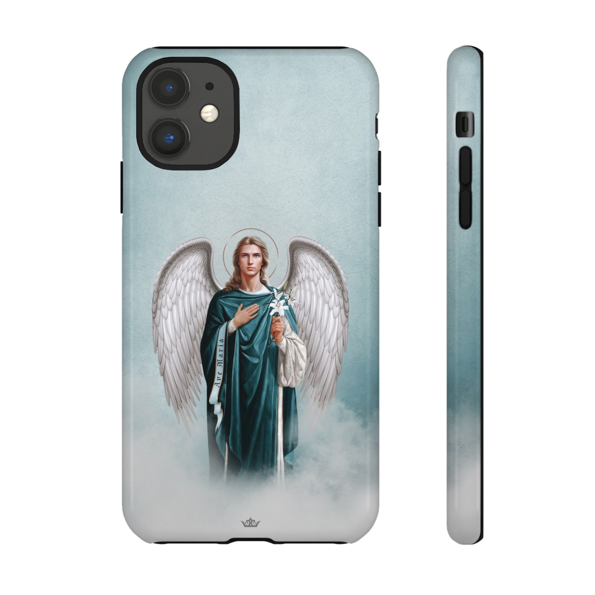 St. Gabriel the Archangel Hard Phone Case (Blue)
