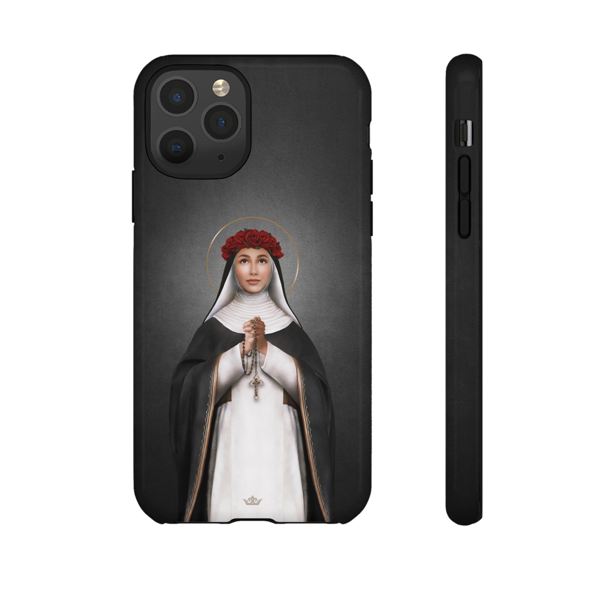 St. Rose of Lima Hard Phone Case (Dark)