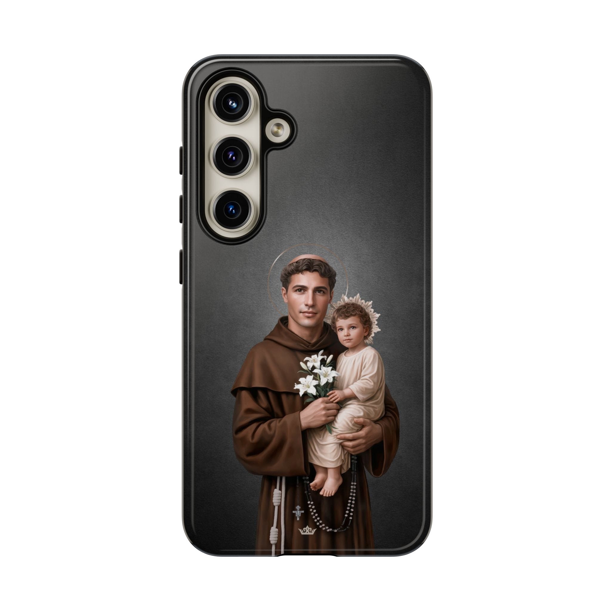 St. Anthony of Padua Hard Phone Case (Dark) Copyright VENXARA