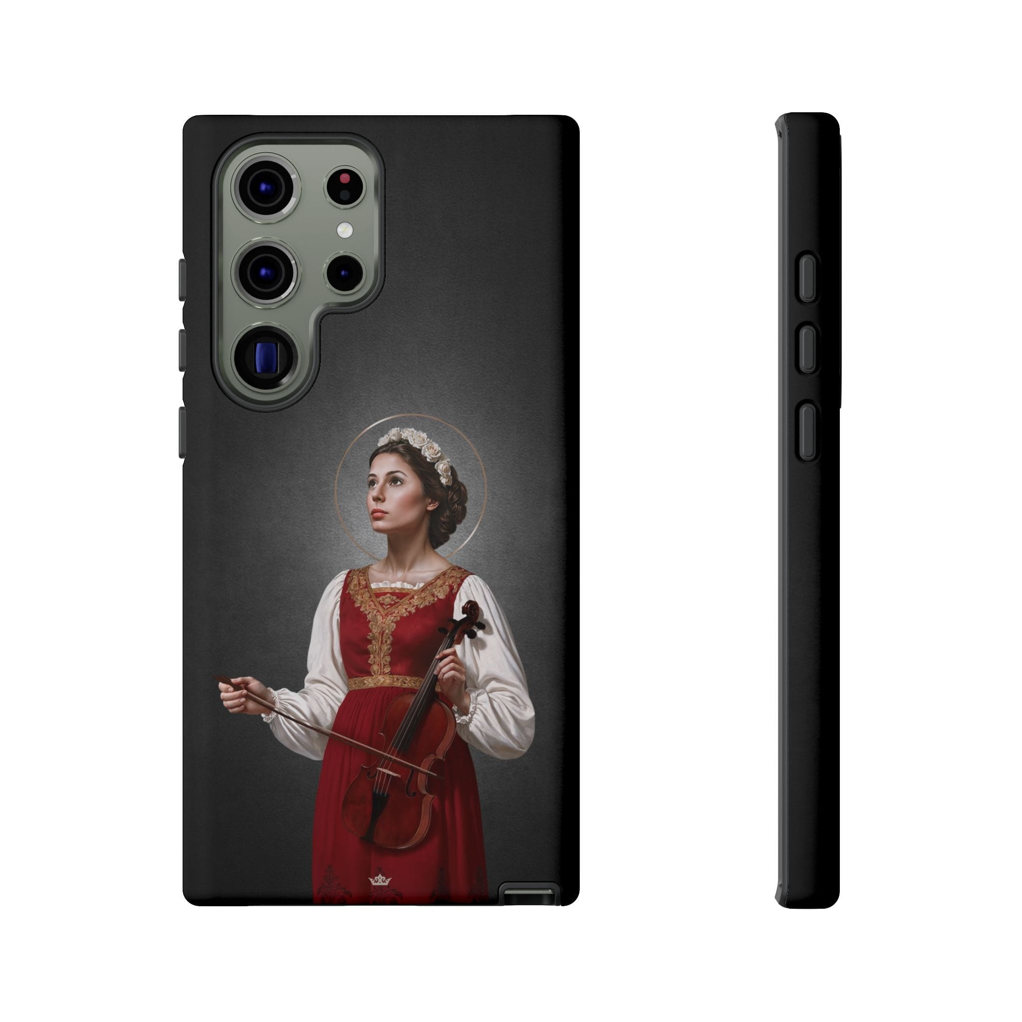 St. Cecilia Hard Phone Case (Dark) Copyright VENXARA