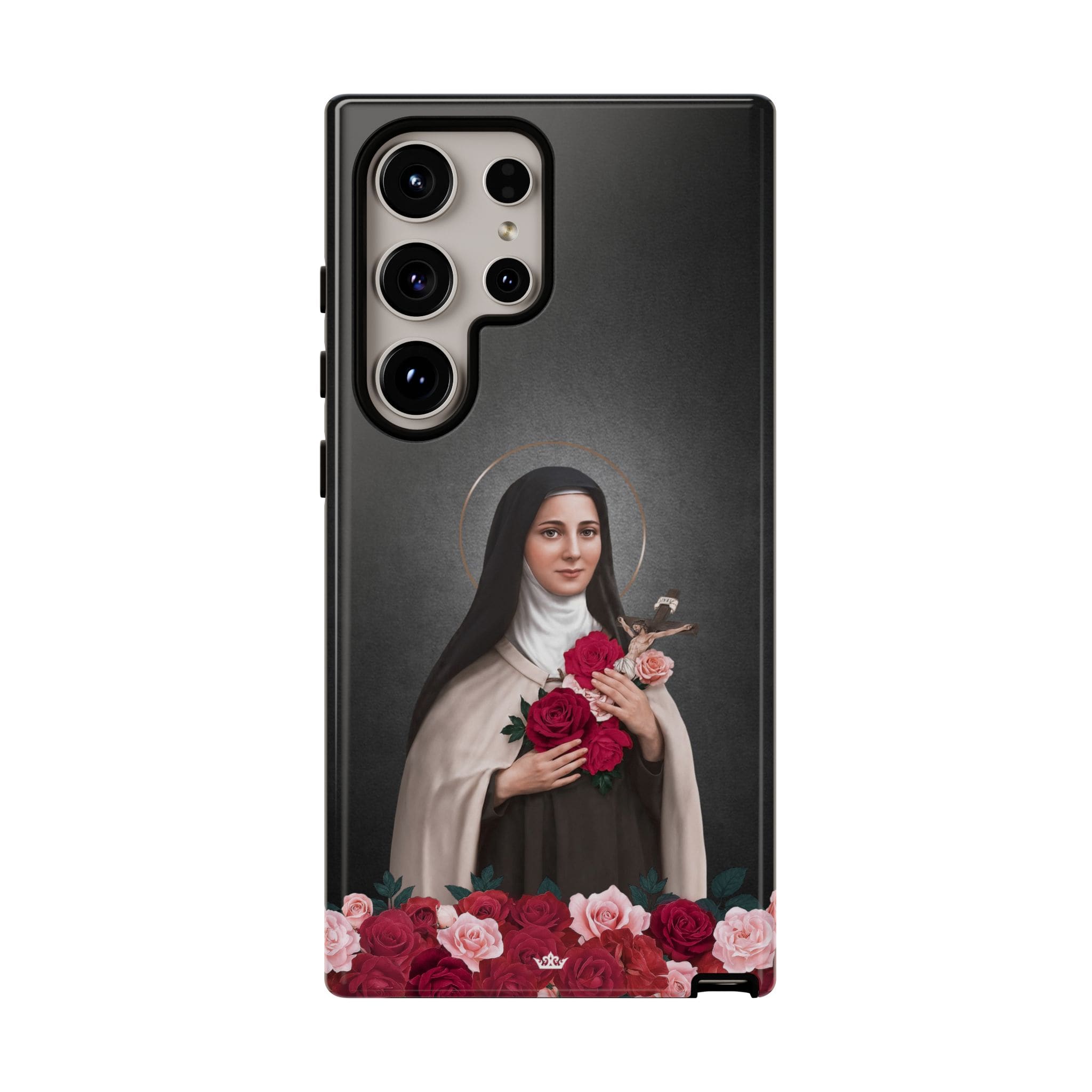 St. Therese of Lisieux Hard Phone Case (Dark) Copyright VENXARA