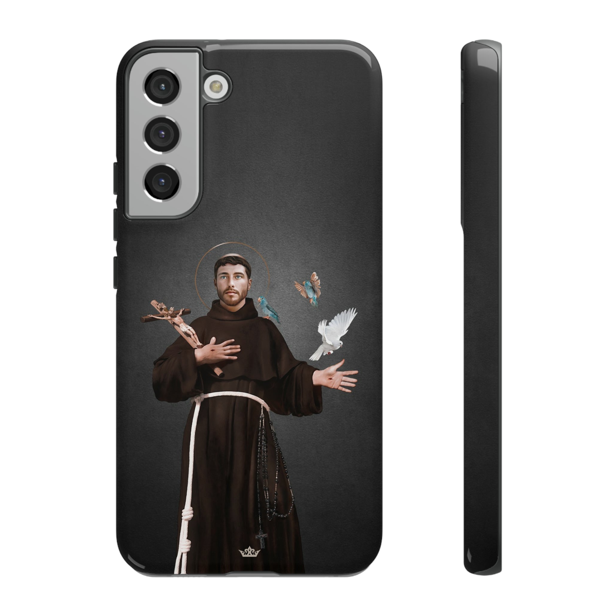 St. Francis of Assisi Hard Phone Case (Dark)