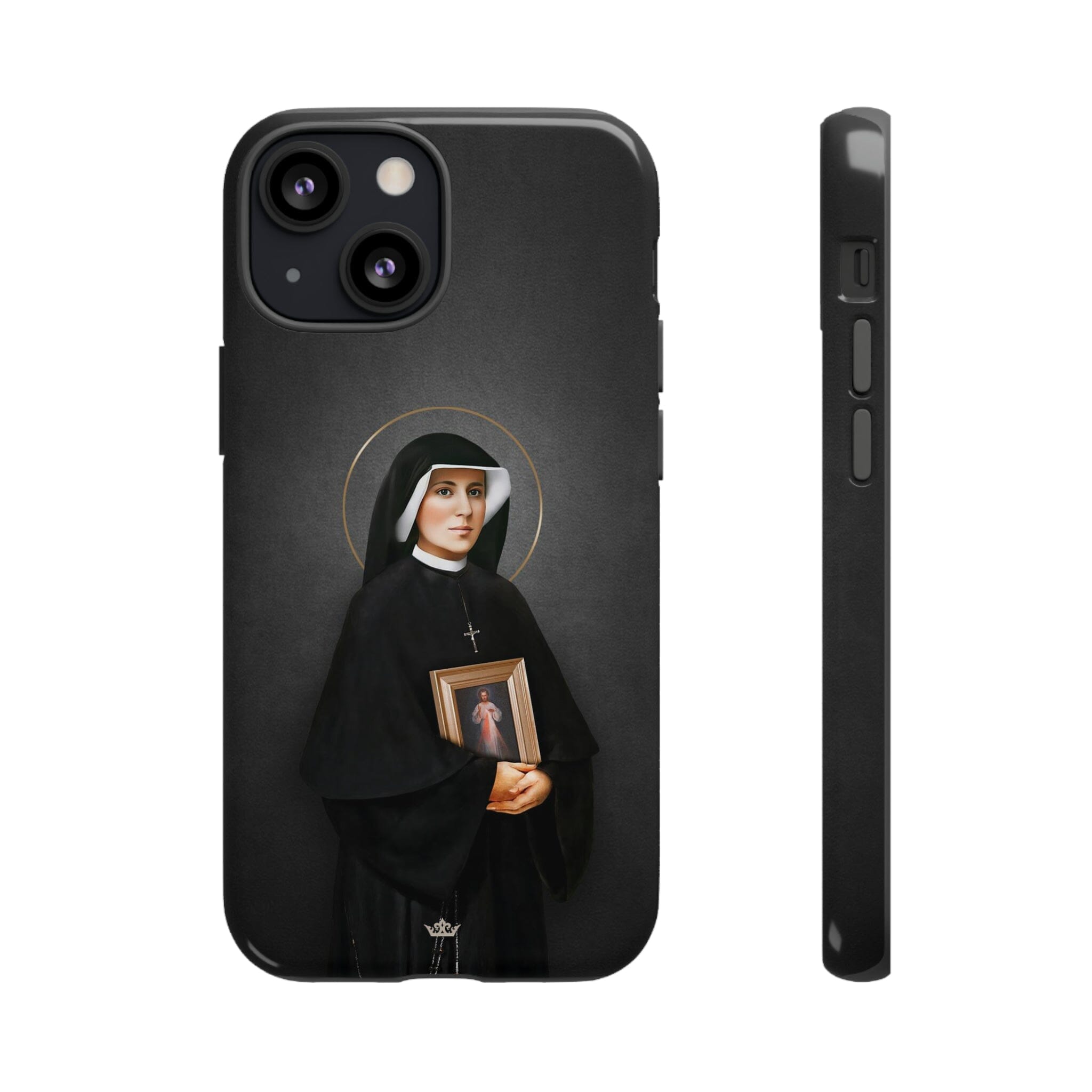 St. Faustina Hard Phone Case (Dark)