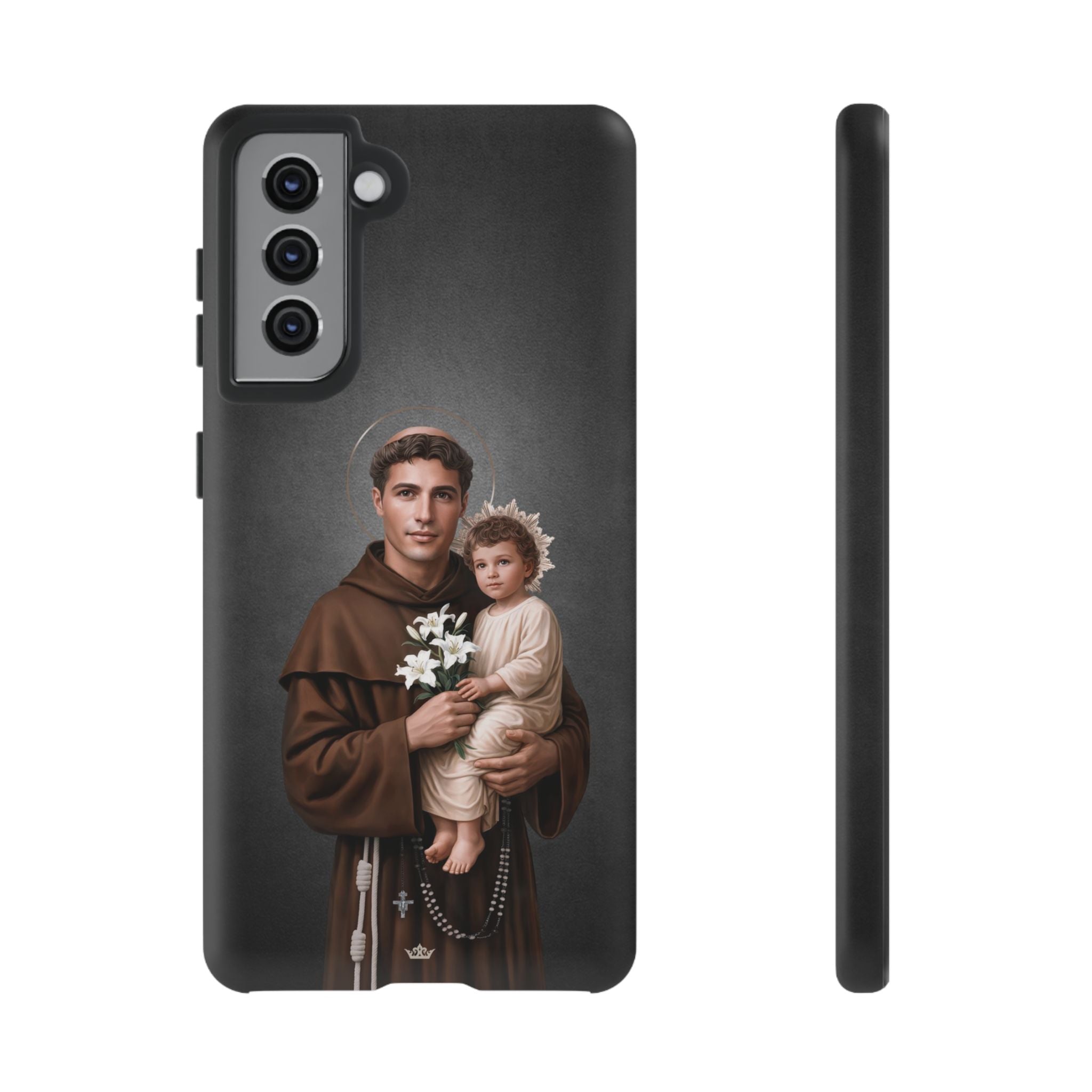 St. Anthony of Padua Hard Phone Case (Dark)