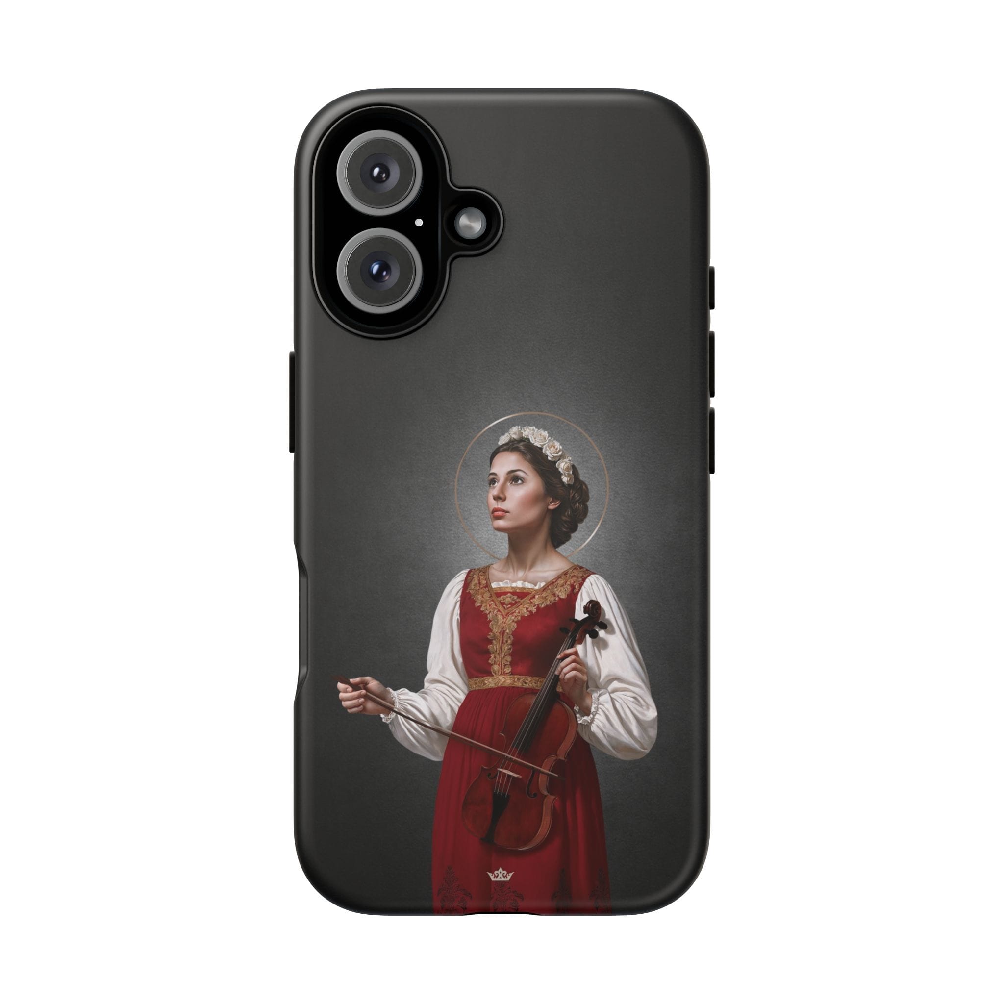 St. Cecilia Hard Phone Case (Dark) Copyright VENXARA