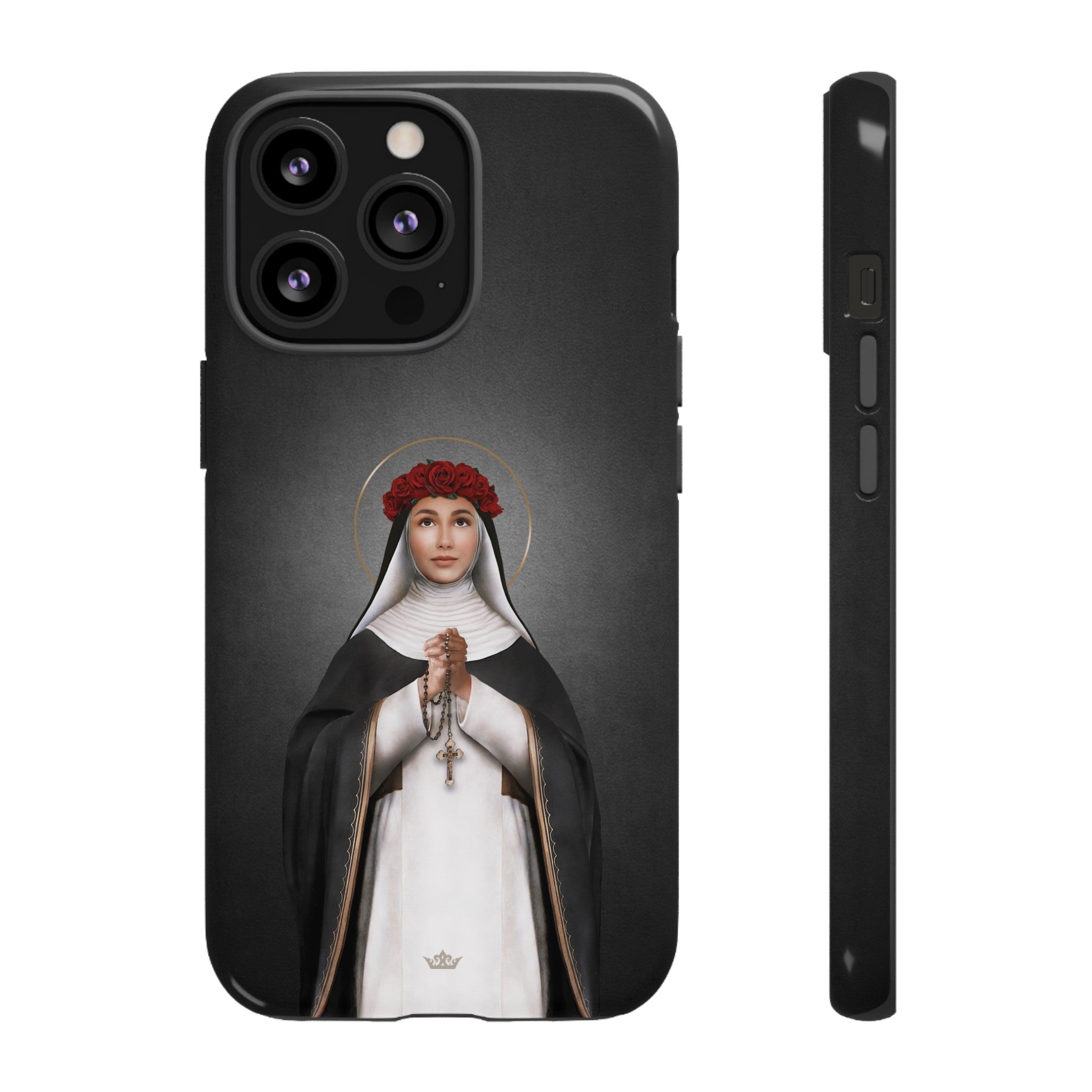 St. Rose of Lima Hard Phone Case (Dark)