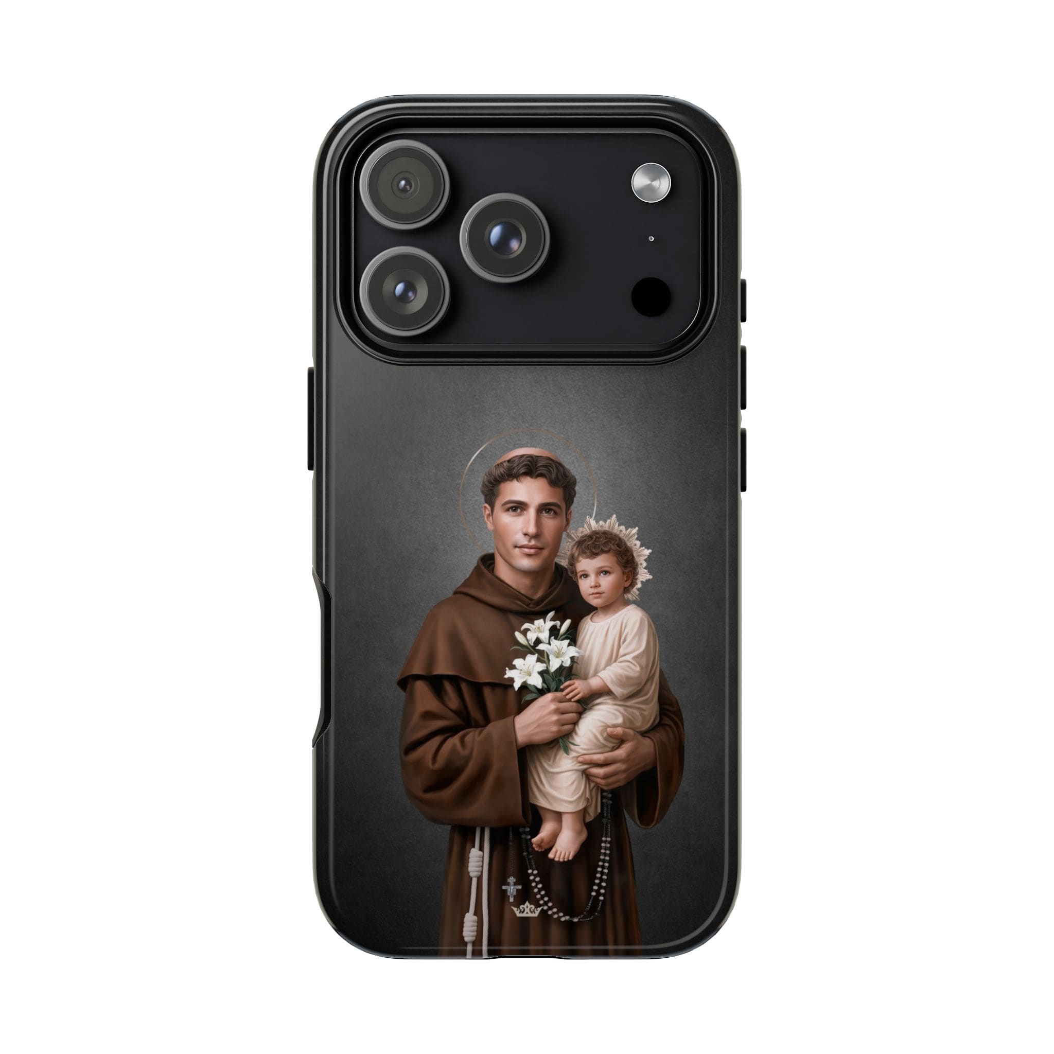 St. Anthony of Padua Hard Phone Case (Dark) Copyright VENXARA