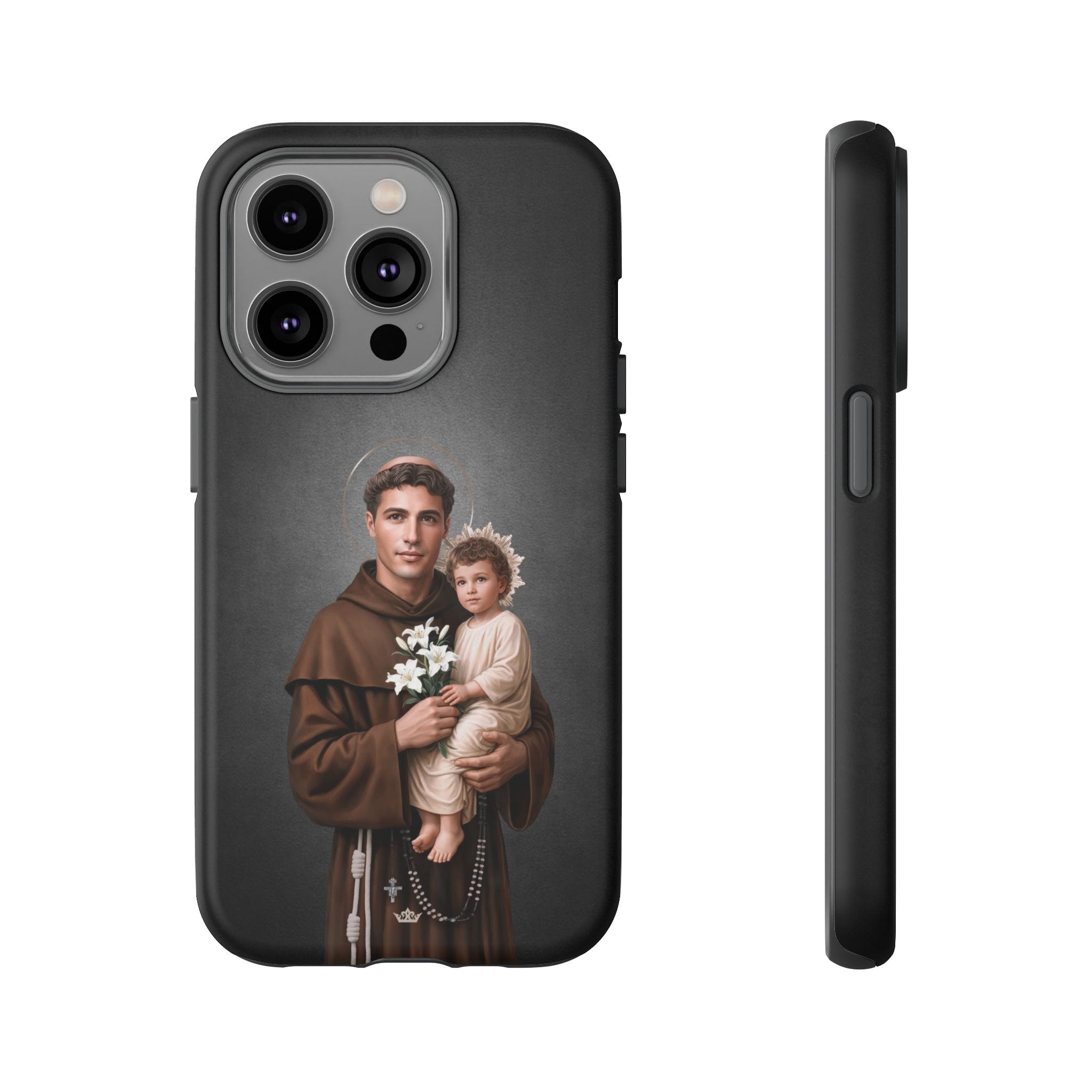 St. Anthony of Padua Hard Phone Case (Dark) Copyright VENXARA