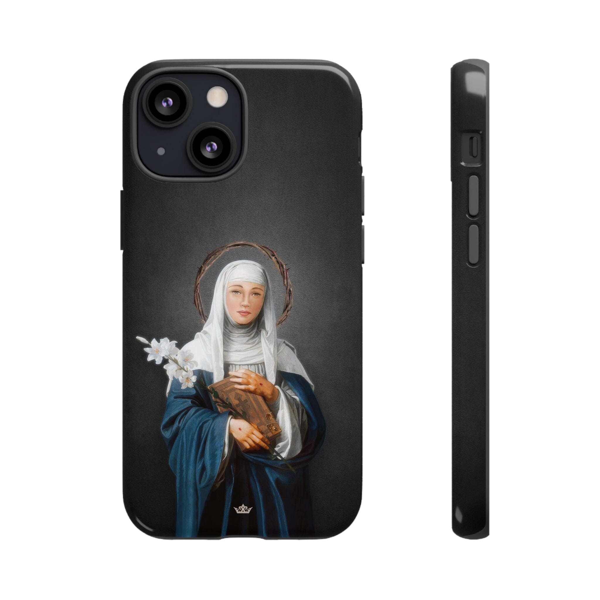 St. Catherine of Siena Hard Phone Case (Dark)