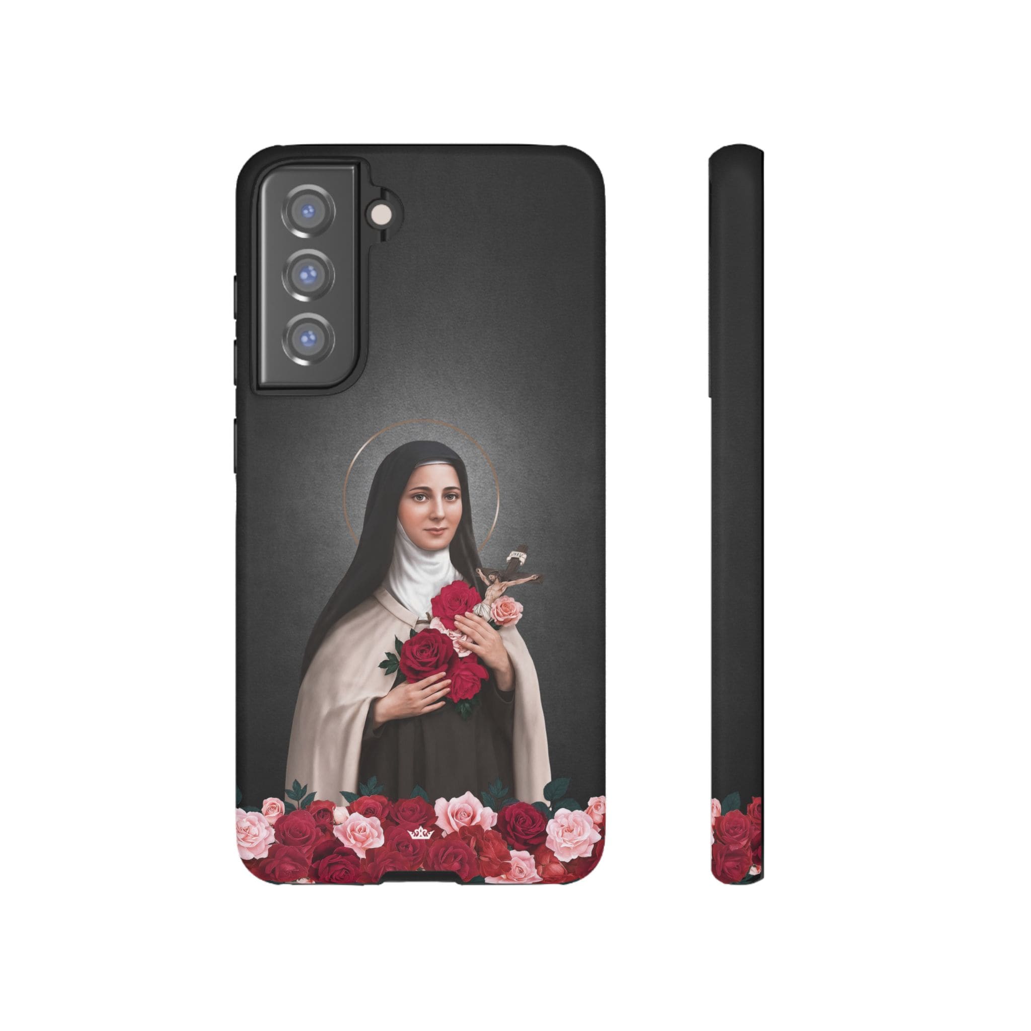 St. Therese of Lisieux Hard Phone Case (Dark) Copyright VENXARA