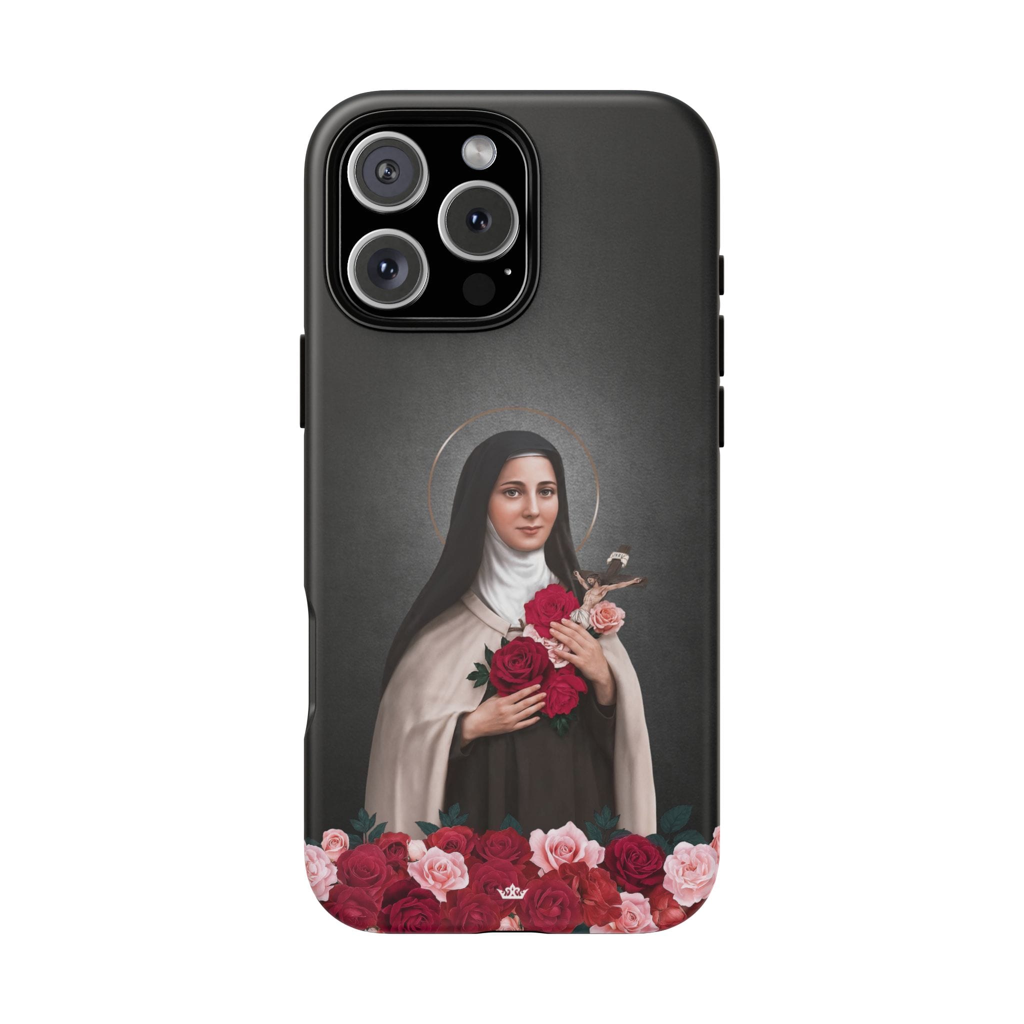 St. Therese of Lisieux Hard Phone Case (Dark) Copyright VENXARA