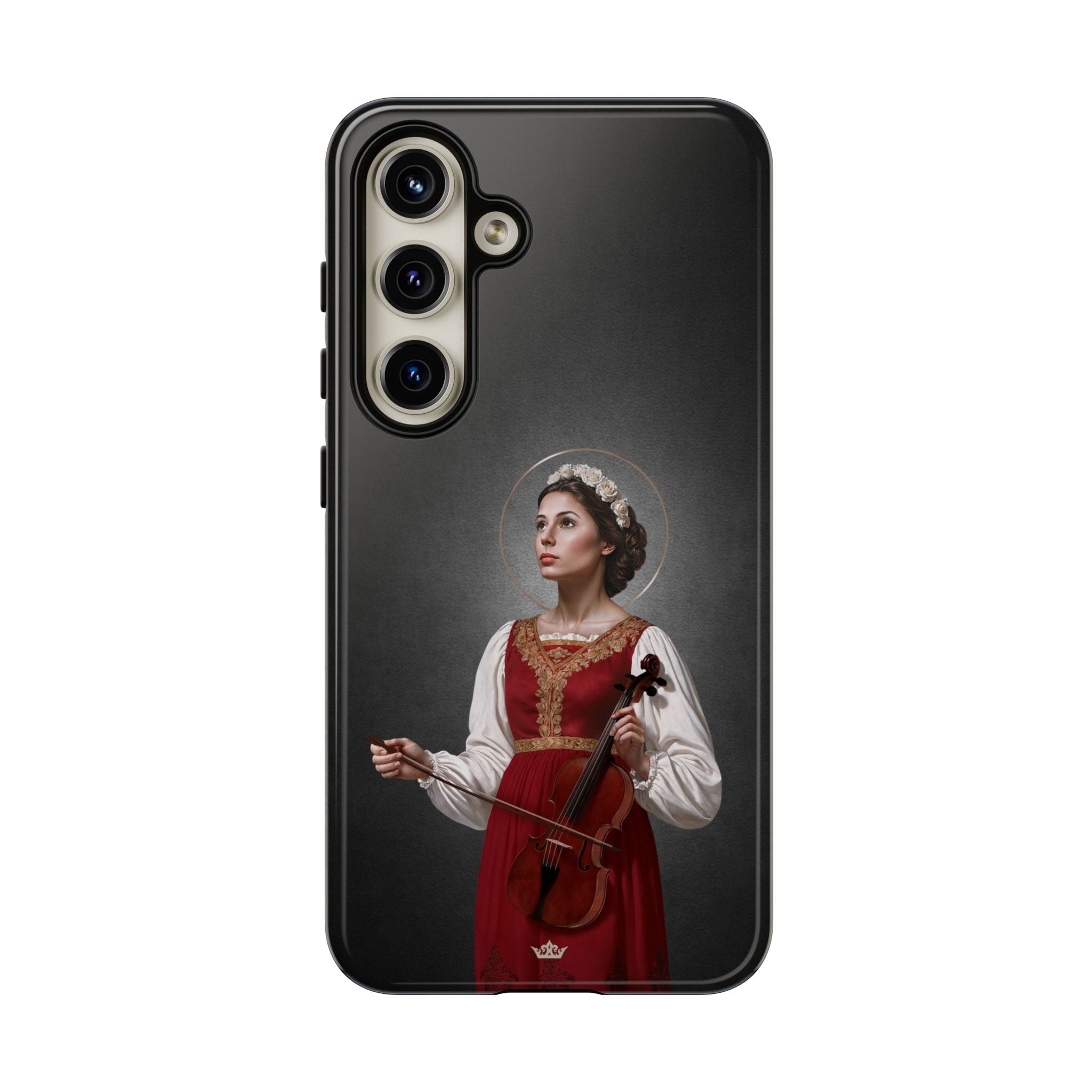 St. Cecilia Hard Phone Case (Dark) Copyright VENXARA