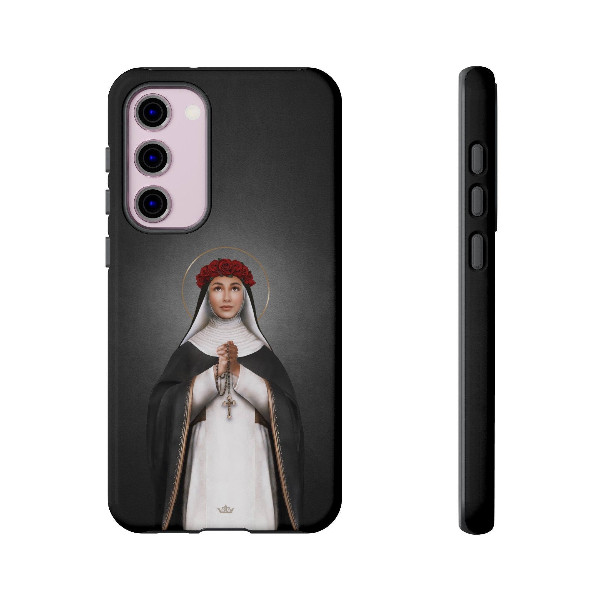 St. Rose of Lima Hard Phone Case (Dark)