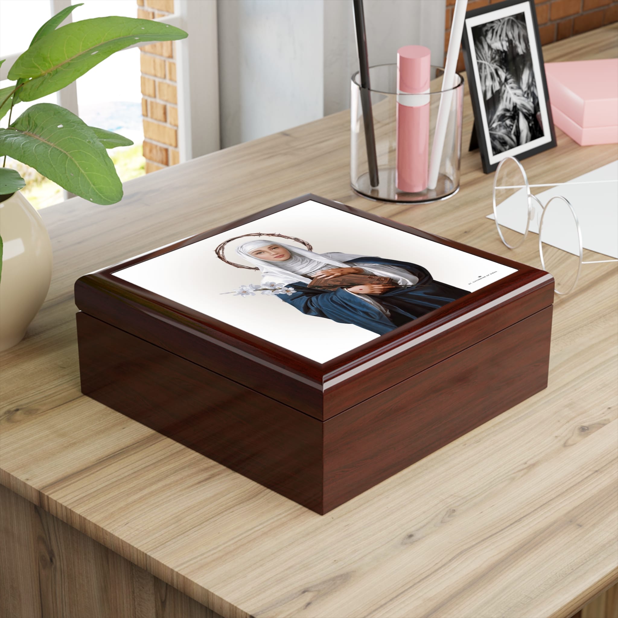 St. Catherine of Siena Keepsake Box Copyright VENXARA