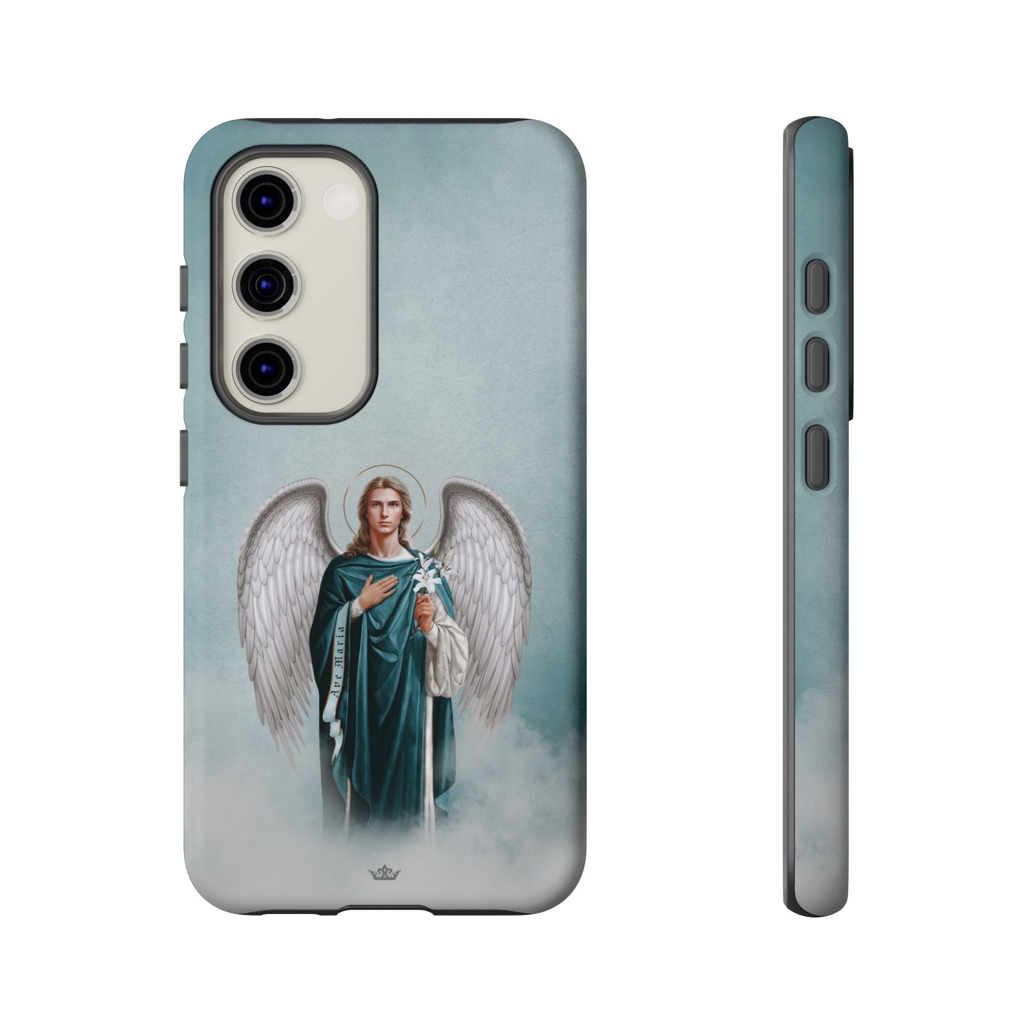 St. Gabriel the Archangel Hard Phone Case (Blue)