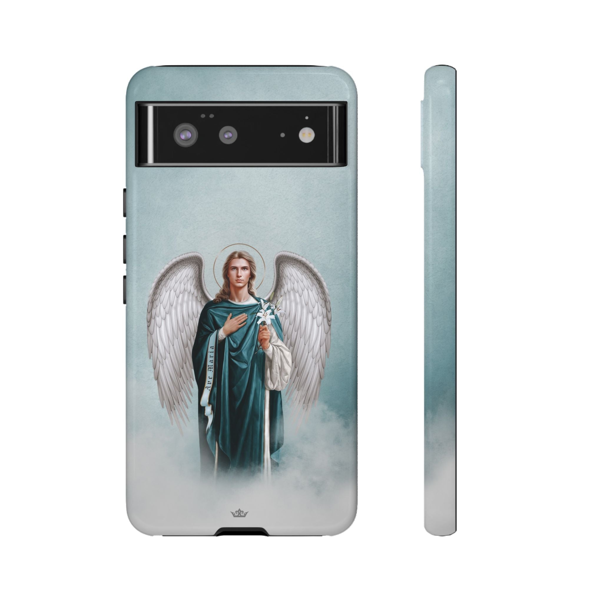 St. Gabriel the Archangel Hard Phone Case (Blue)