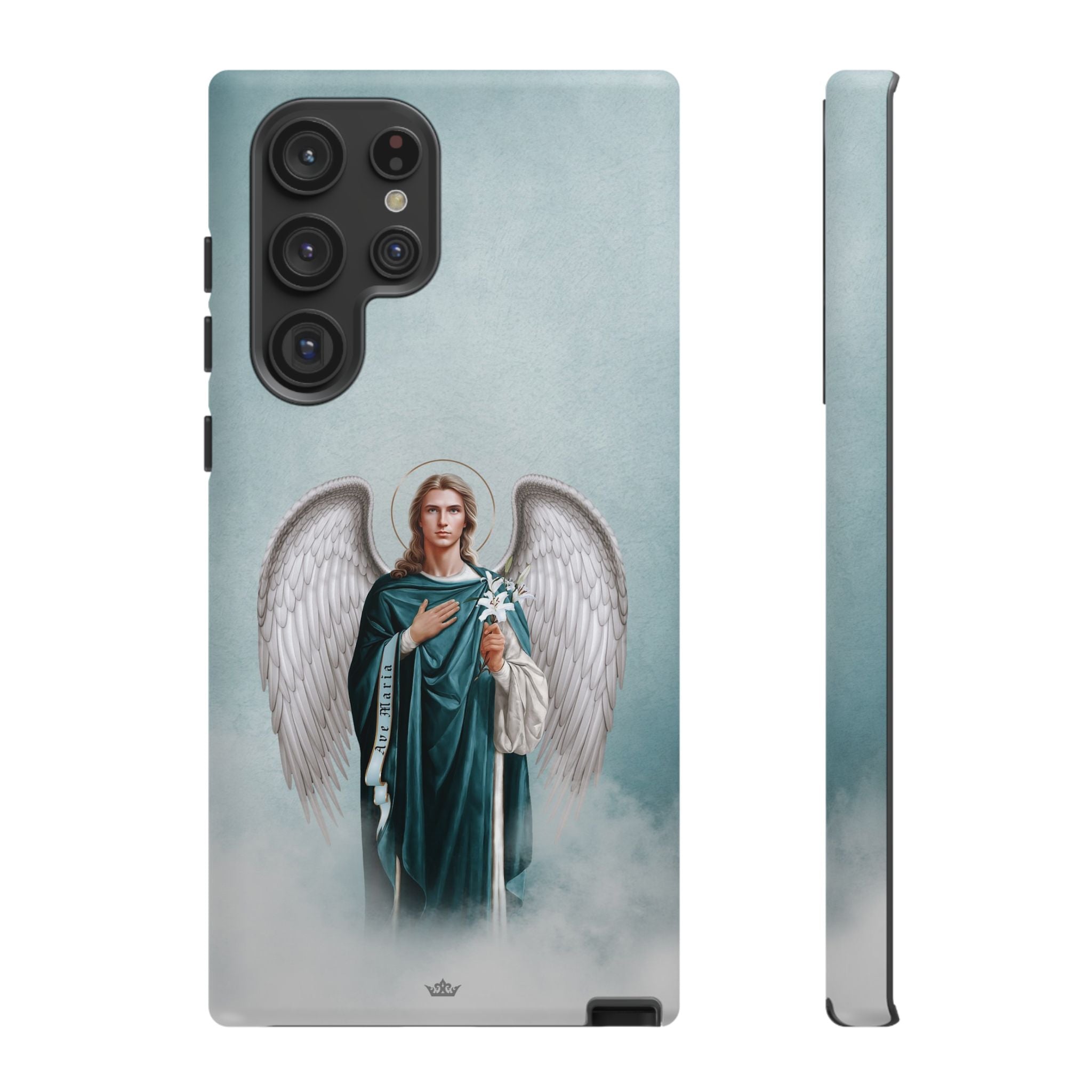 St. Gabriel the Archangel Hard Phone Case (Blue)