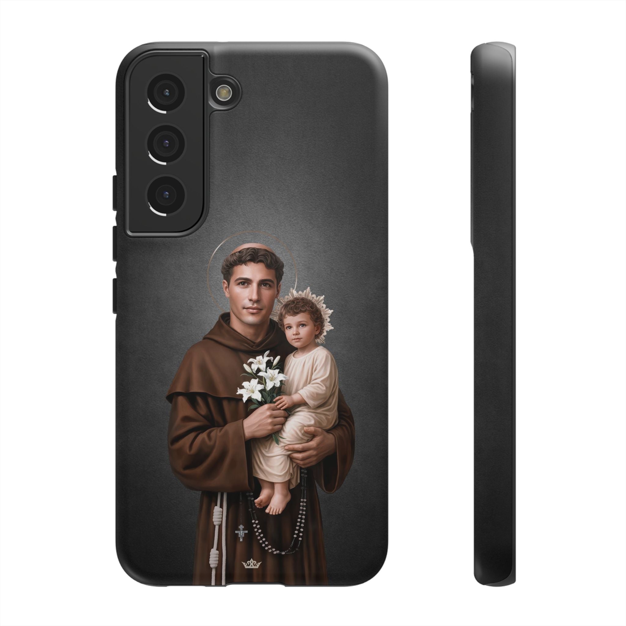 St. Anthony of Padua Hard Phone Case (Dark)