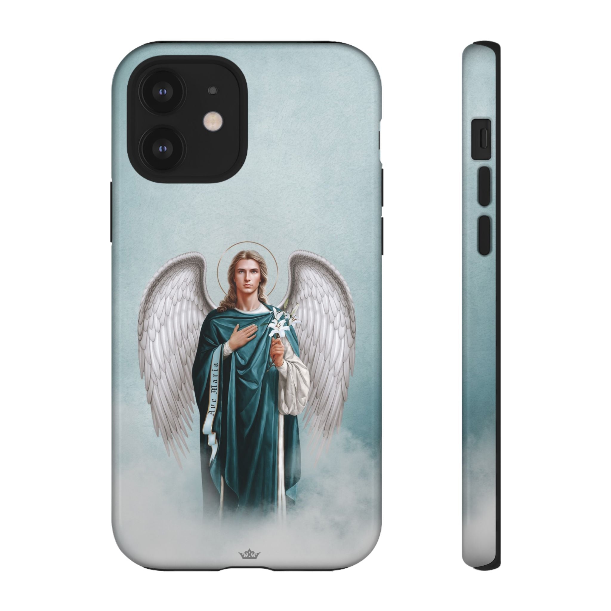 St. Gabriel the Archangel Hard Phone Case (Blue)