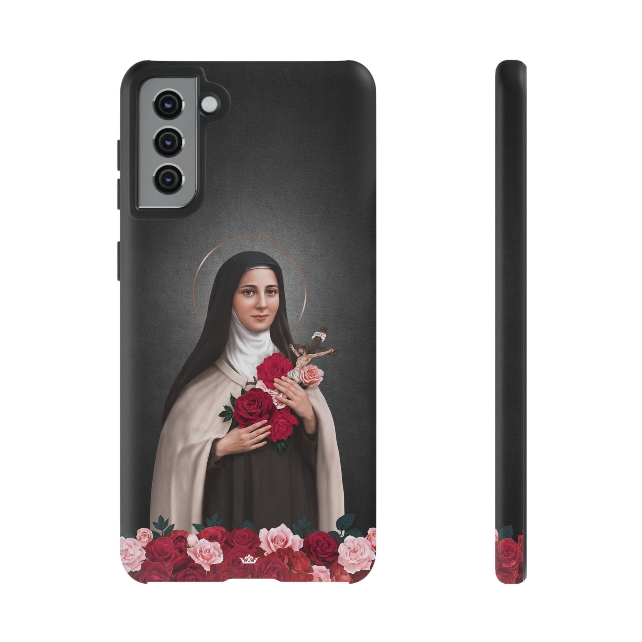 St. Therese of Lisieux Hard Phone Case (Dark) Copyright VENXARA