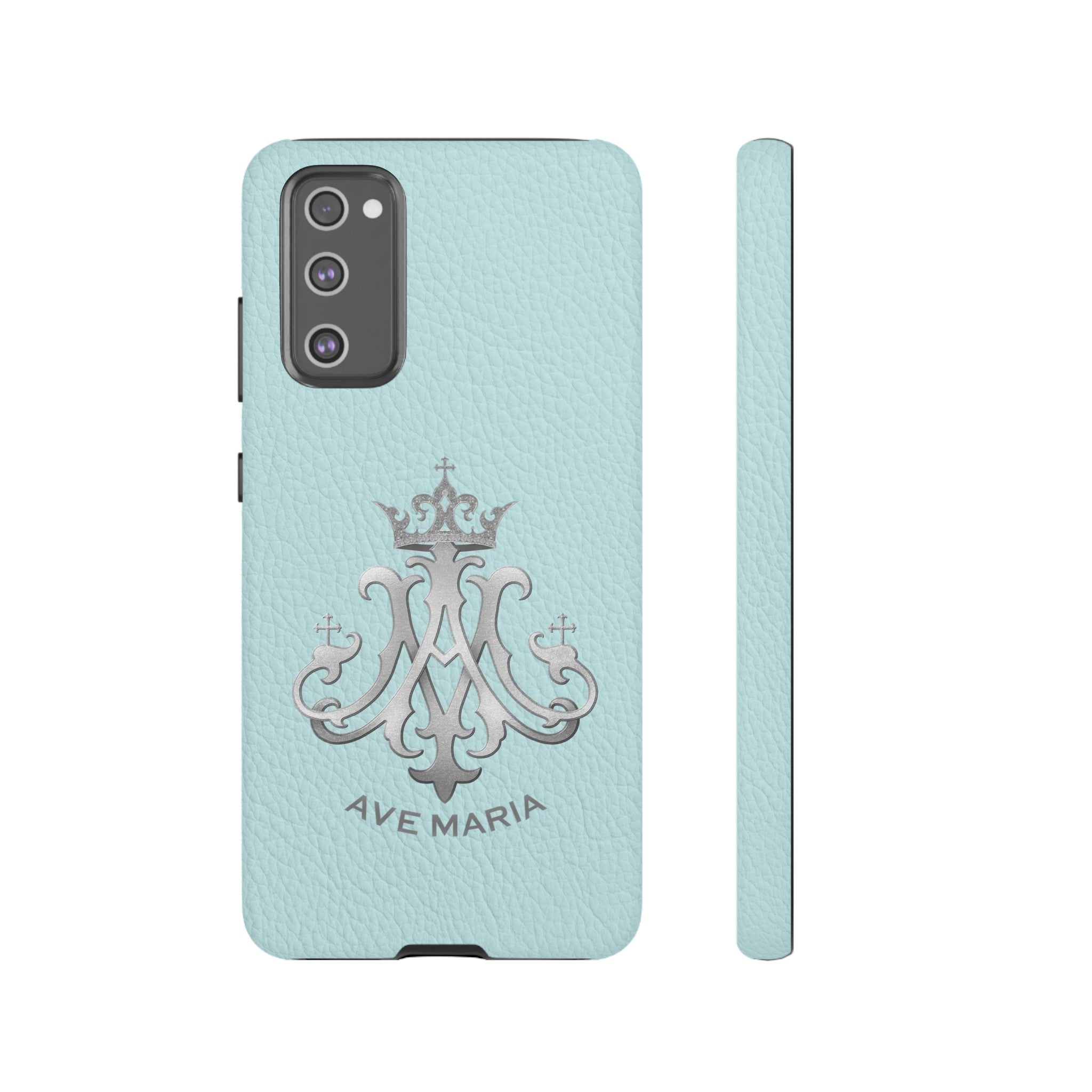 Ave Maria Hard Phone Case (Heavenly Blue)
