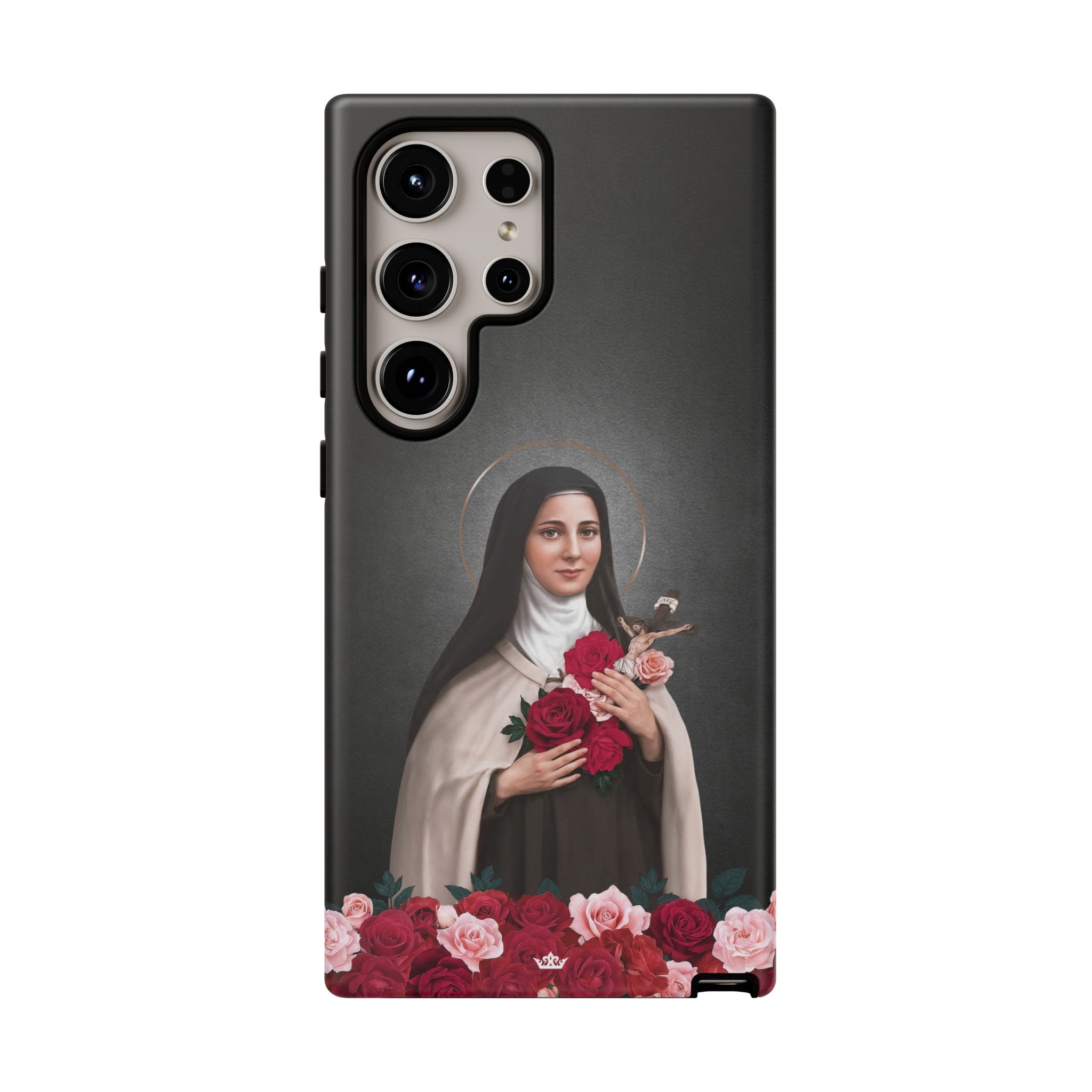 St. Therese of Lisieux Hard Phone Case (Dark) Copyright VENXARA