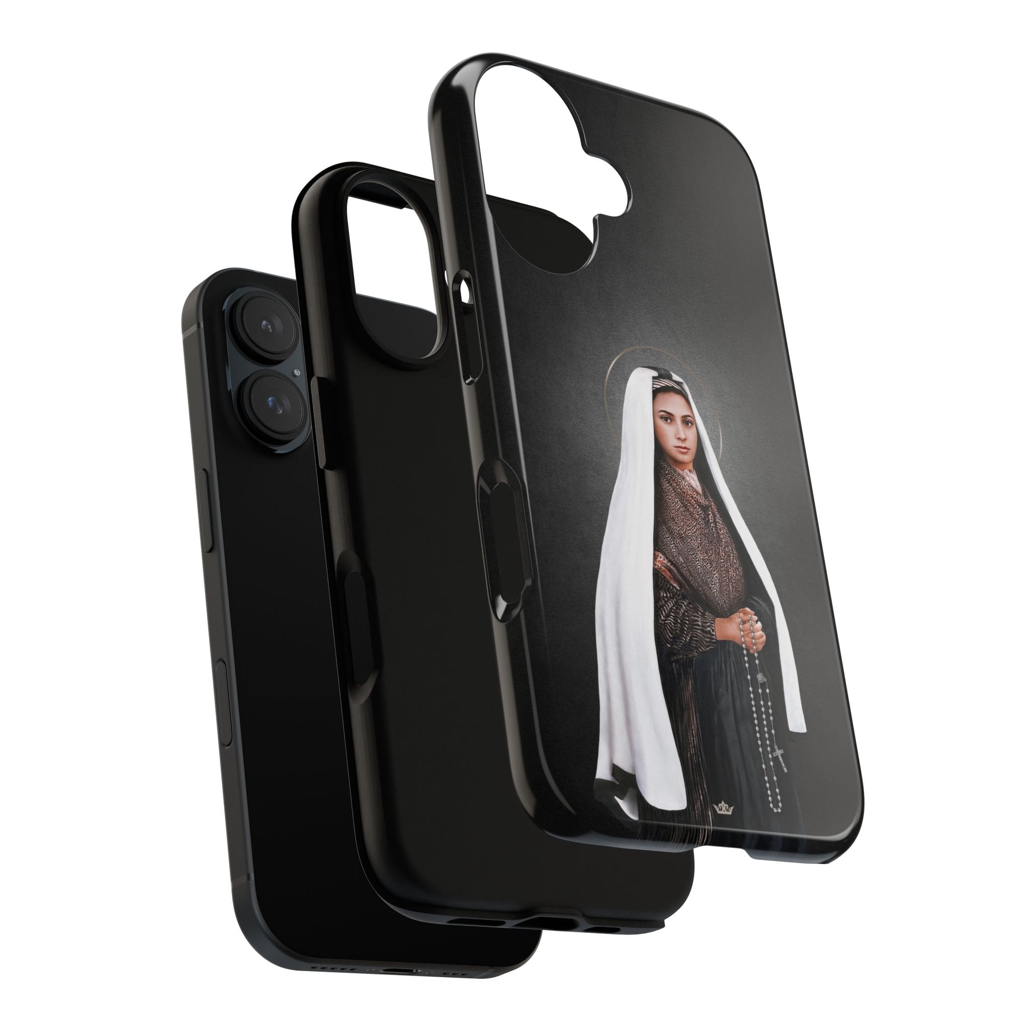 St. Bernadette Hard Phone Case (Dark) Copyright VENXARA