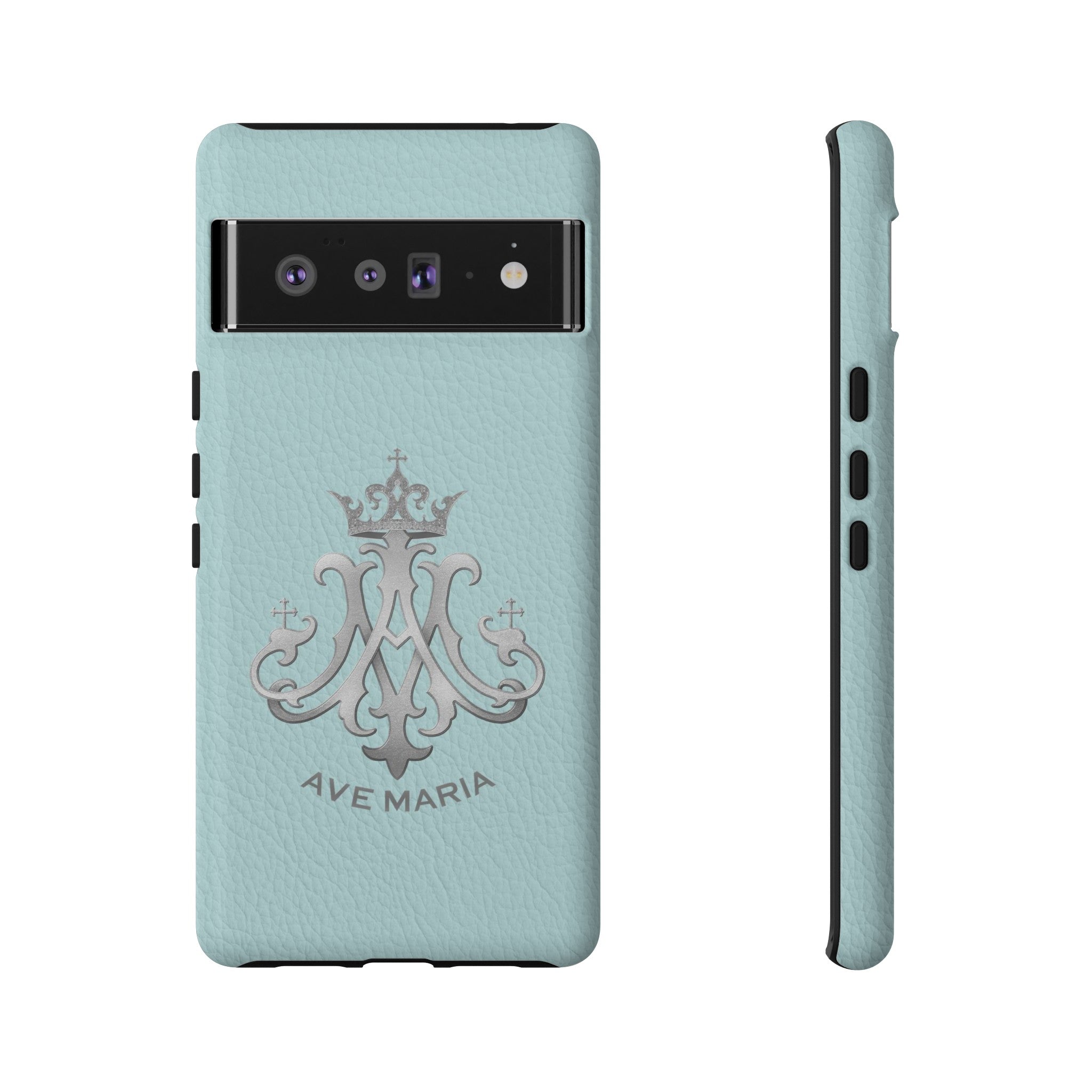 Ave Maria Hard Phone Case (Heavenly Blue)