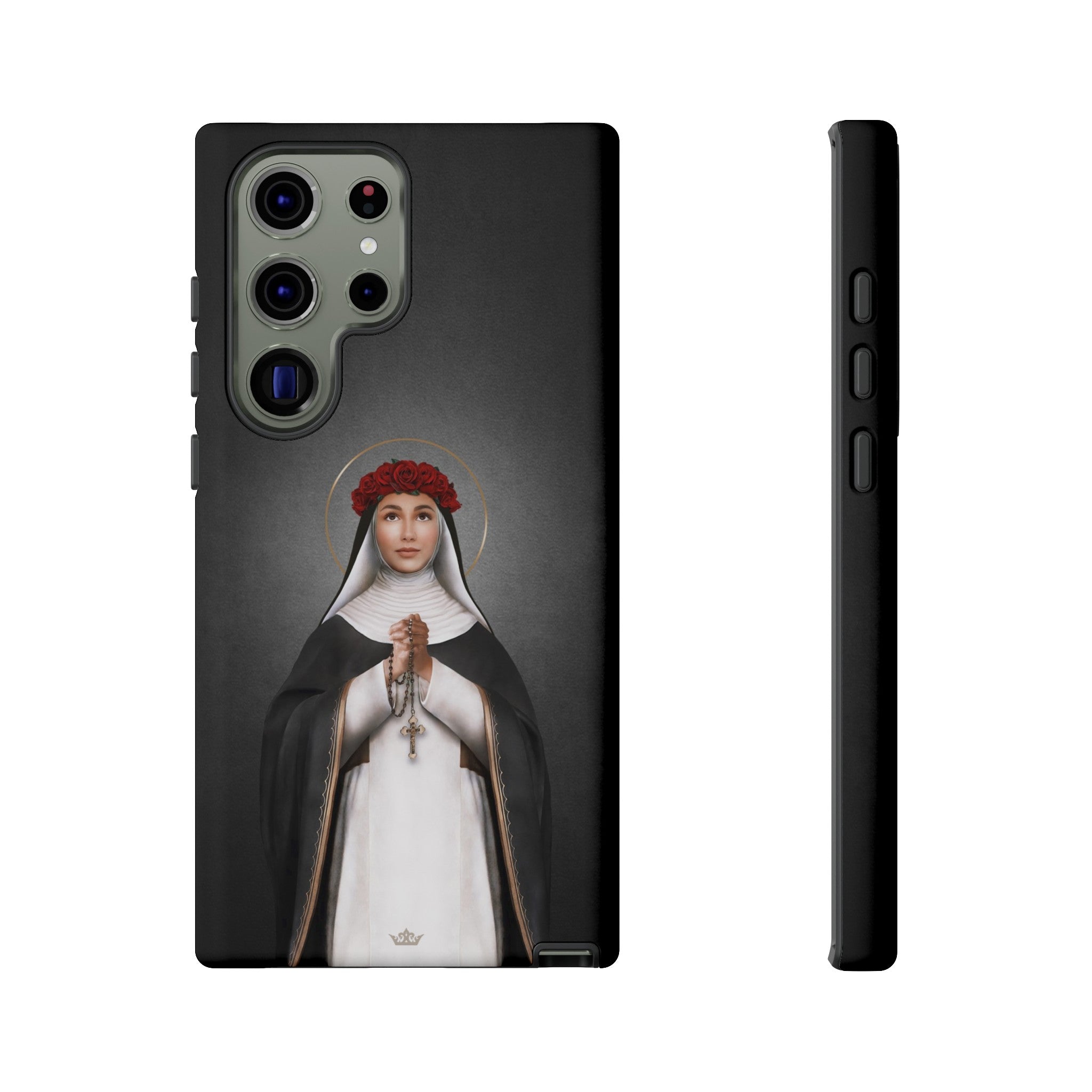 St. Rose of Lima Hard Phone Case (Dark)