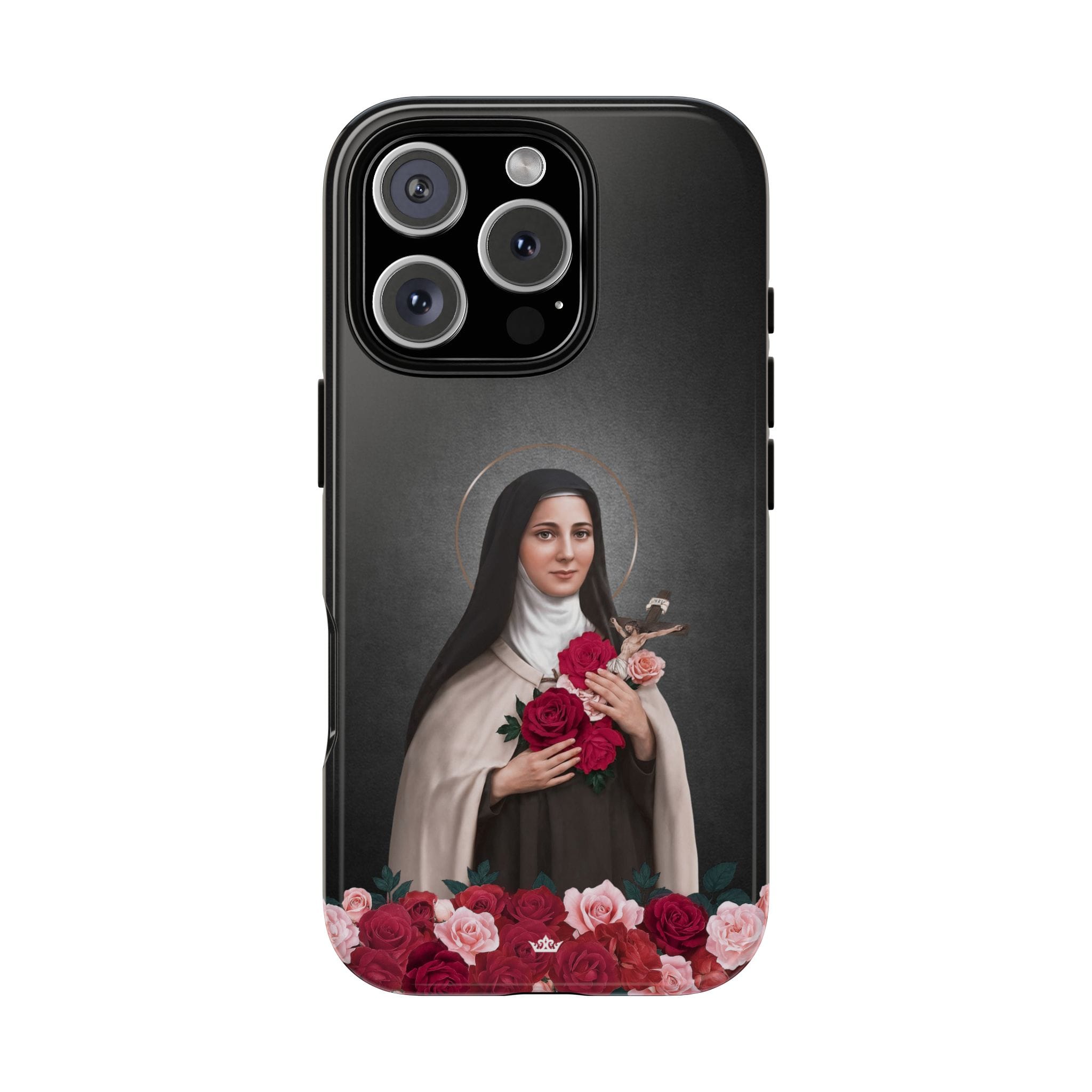 St. Therese of Lisieux Hard Phone Case (Dark) Copyright VENXARA