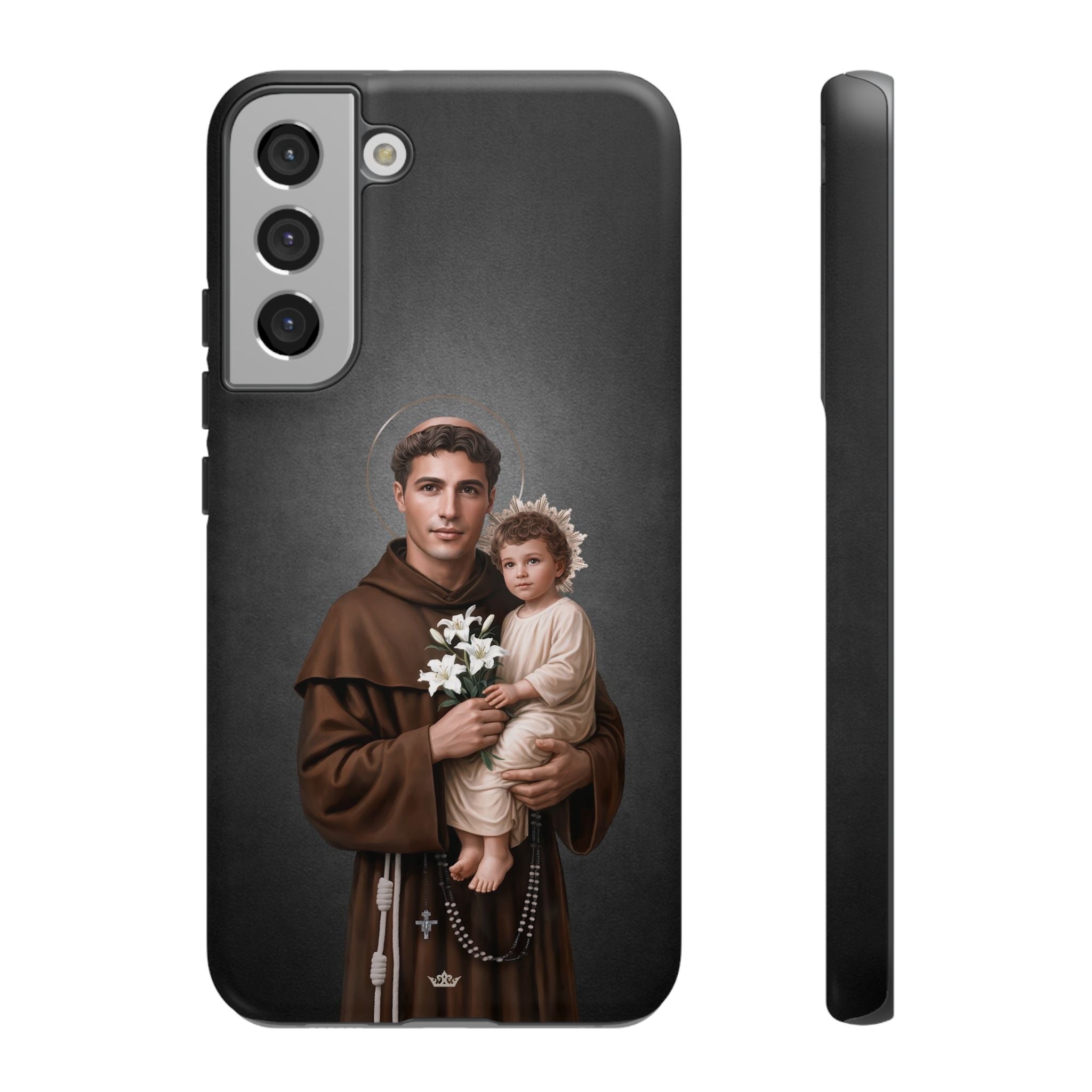 St. Anthony of Padua Hard Phone Case (Dark)