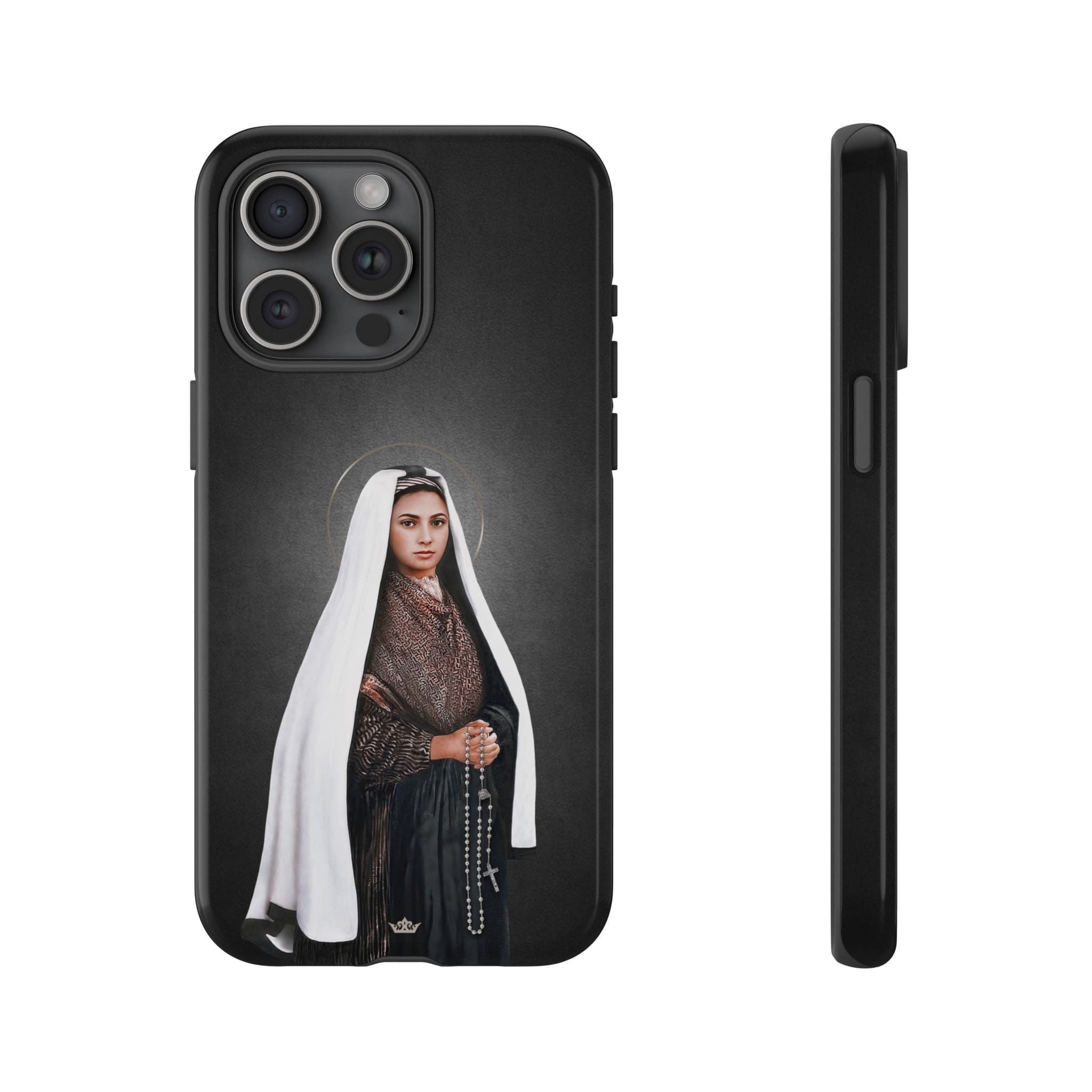 St. Bernadette Hard Phone Case (Dark) Copyright VENXARA