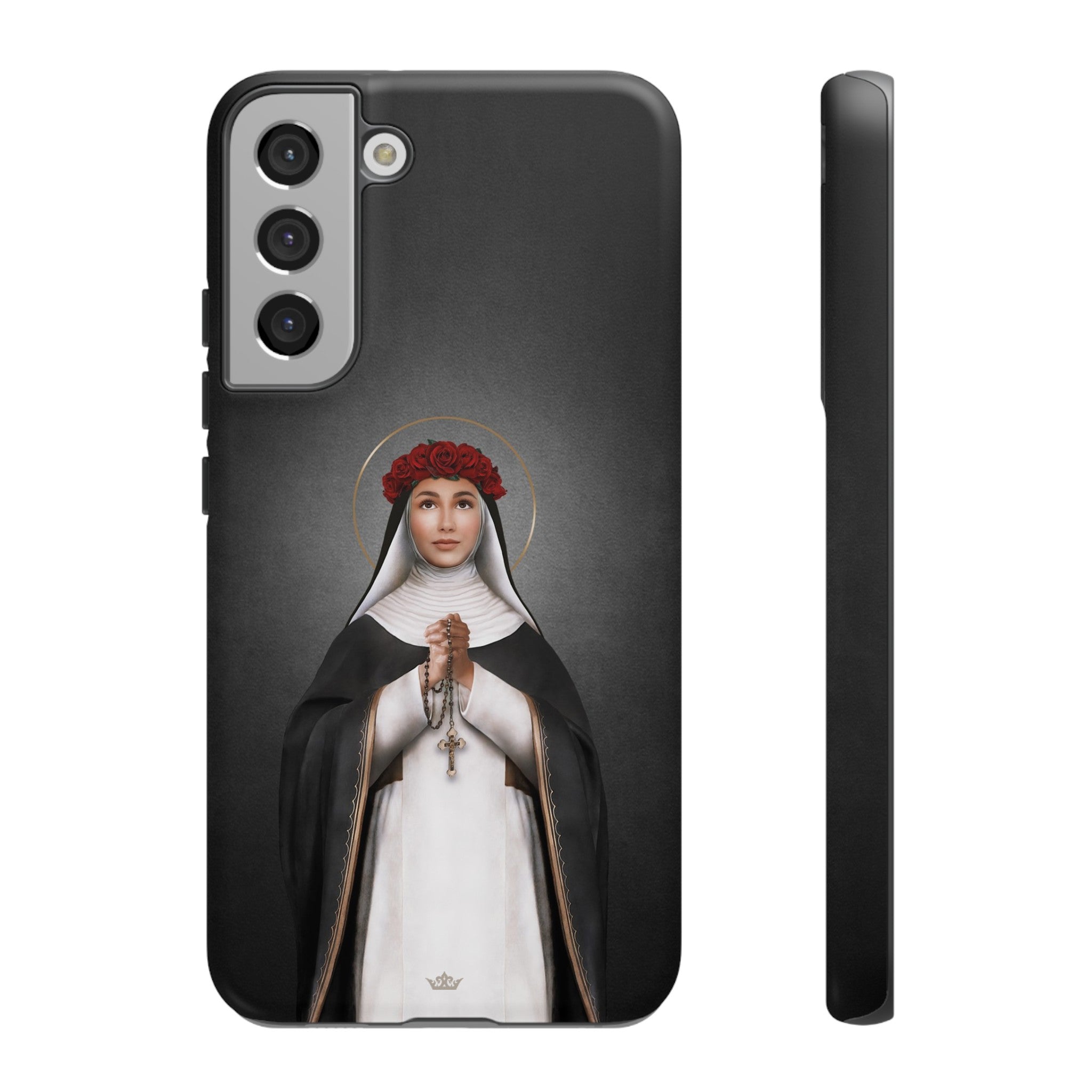 St. Rose of Lima Hard Phone Case (Dark)