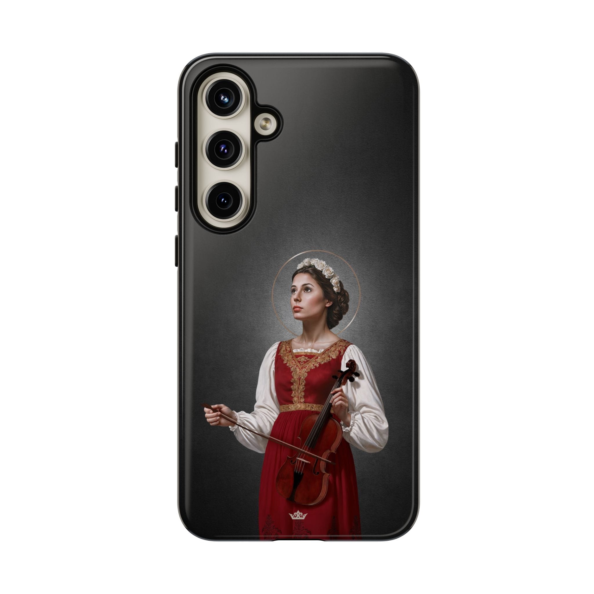 St. Cecilia Hard Phone Case (Dark) Copyright VENXARA